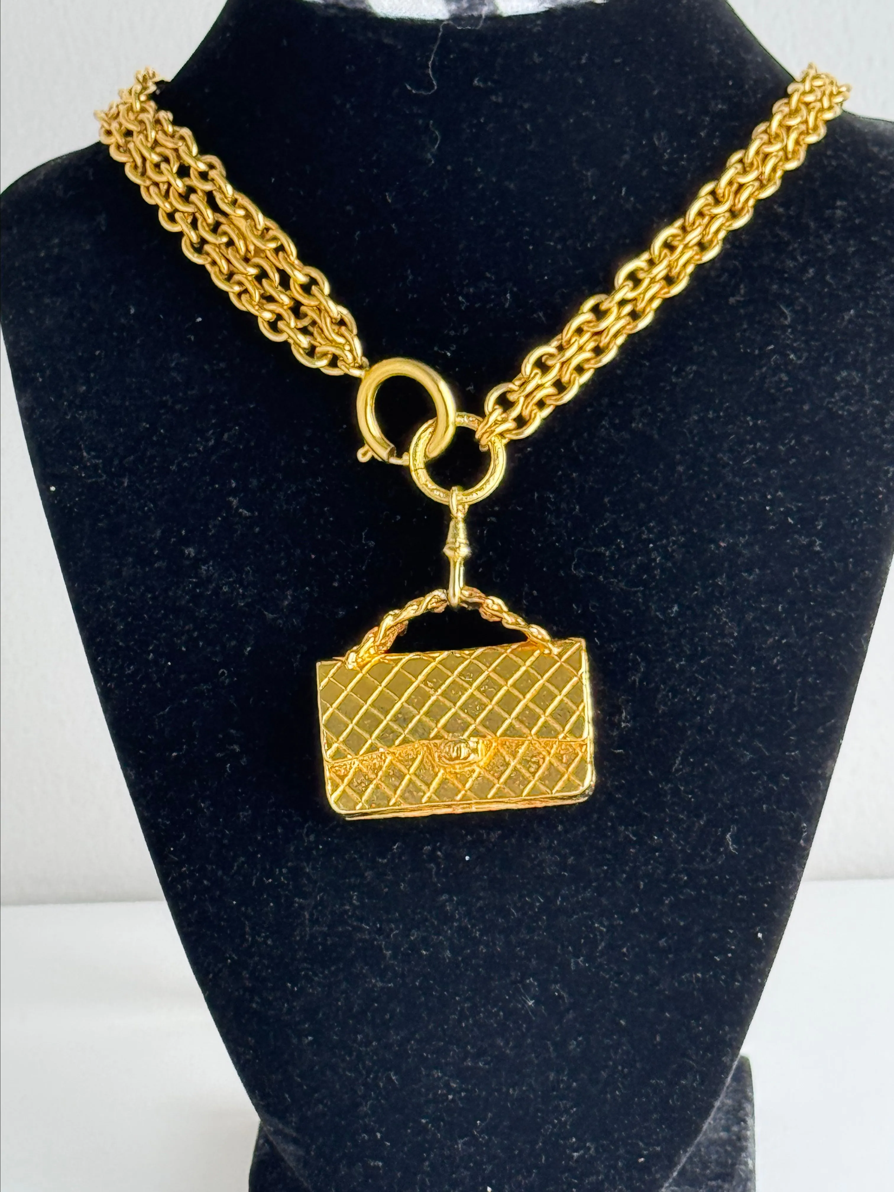 Product image for Chanel Double Flap Pendant Necklace 