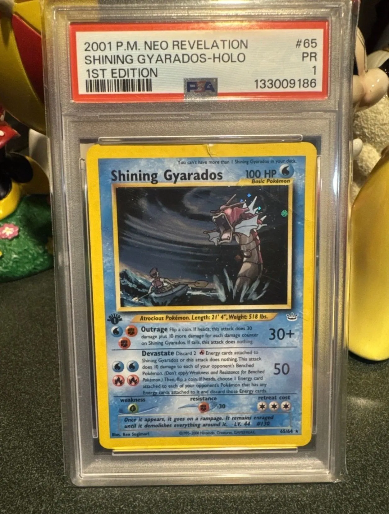 2001 P.M. Neo Revelation Shining Gyarados-Holo 1st Edition PSA 1  Whatnot:  Shop, Sell, Connect