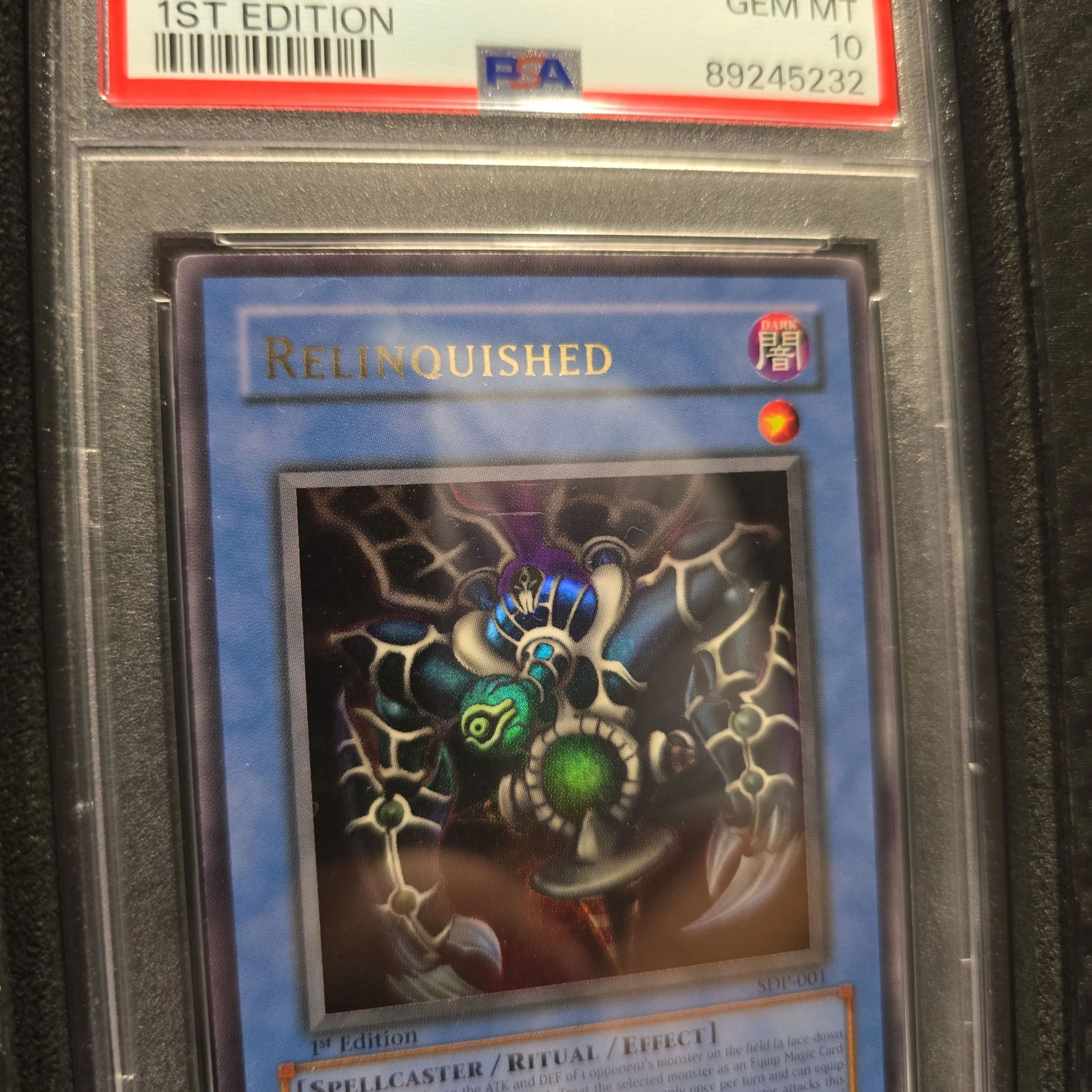 Relinquished Yugioh Yu-Gi-Oh! Relinquished 1st Edition Card  Near Mint  Condition, English 2002 Yugioh Magic Ruler 1st Edition