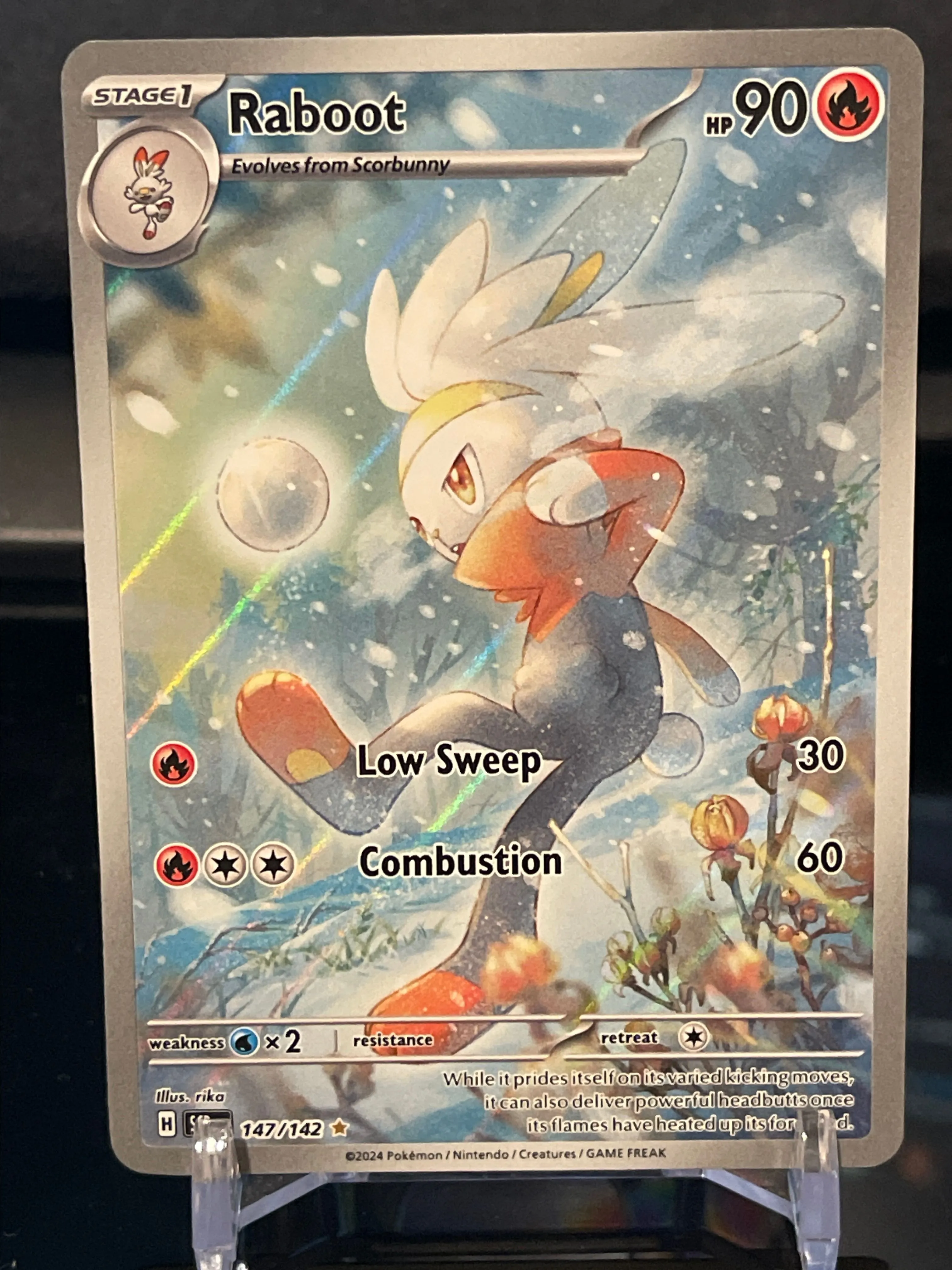 pokemon cards raboot 147/142 Raboot