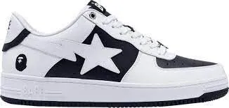 Product image for 10M - Bape Bapesta Low Black/White 2024