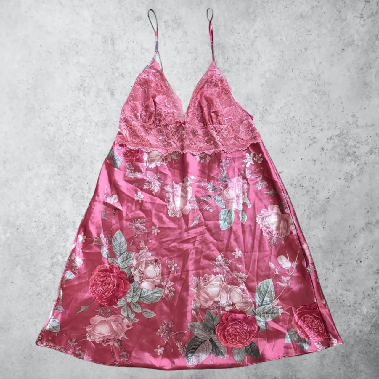Product image for Debenhams Pink Floral Slip Dress | Size 10