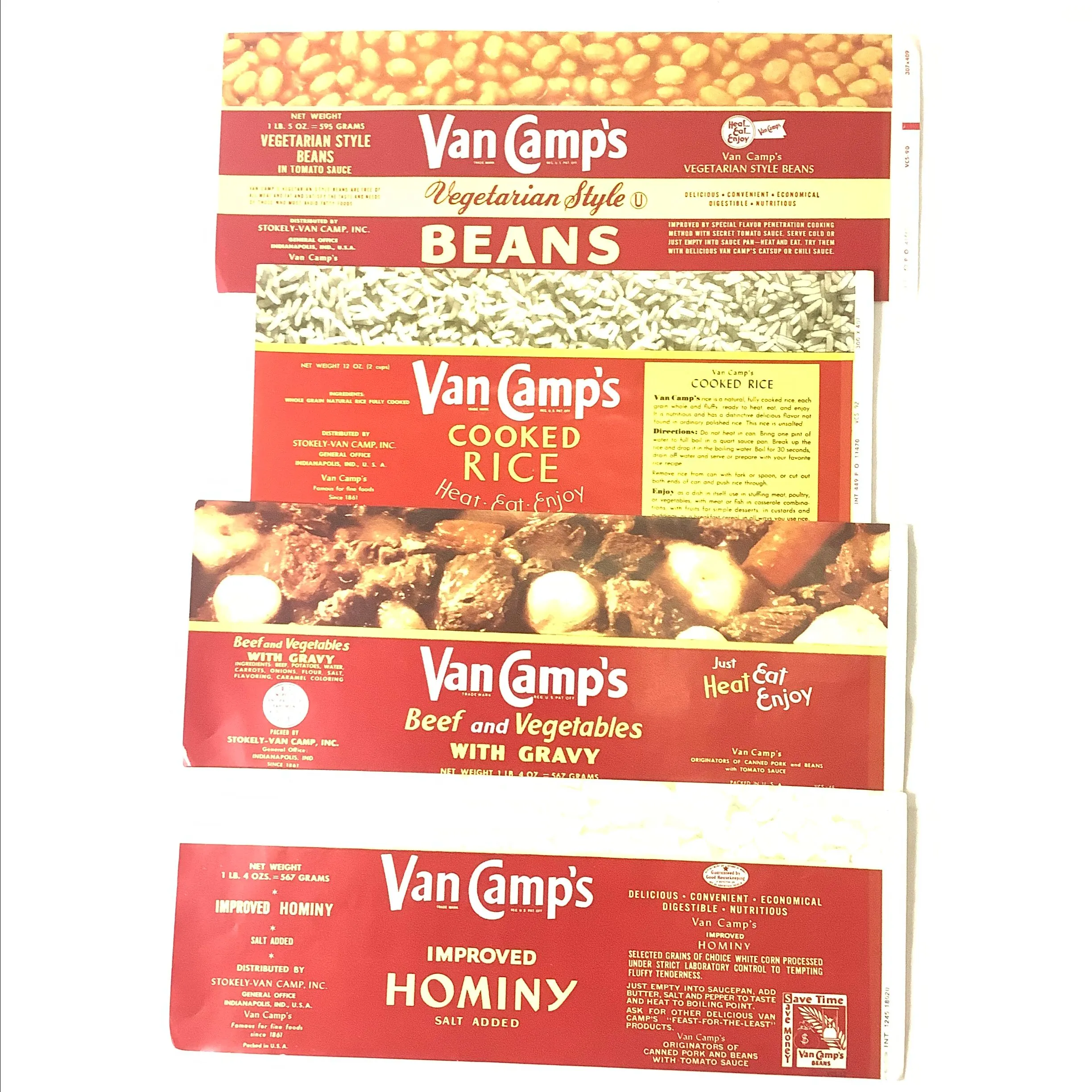 Product image for 12. Van Camps labels