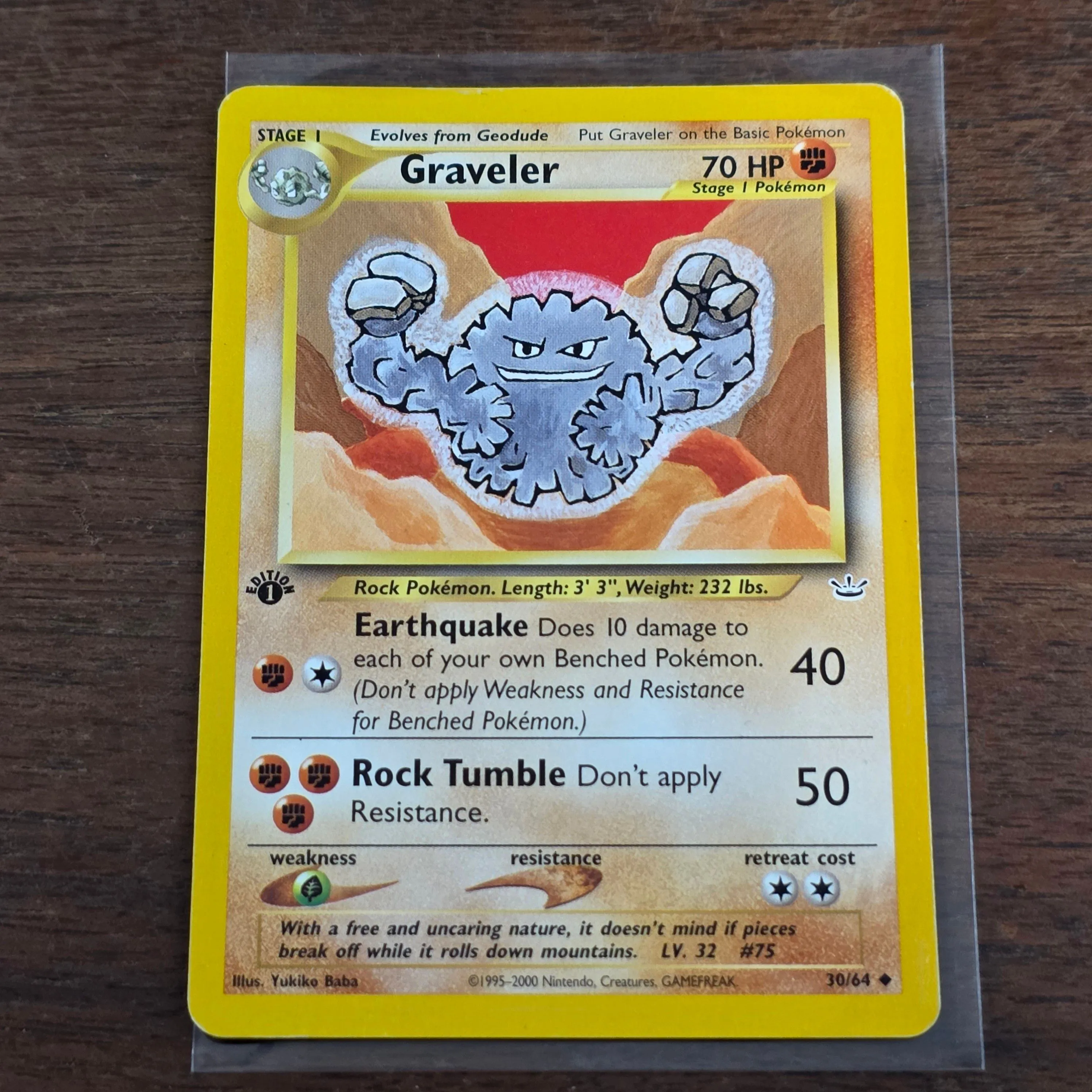 1st Editiom Graveler 30/64 Neo Revelation Pokemon Card  Whatnot: Shop,  Sell, Connect