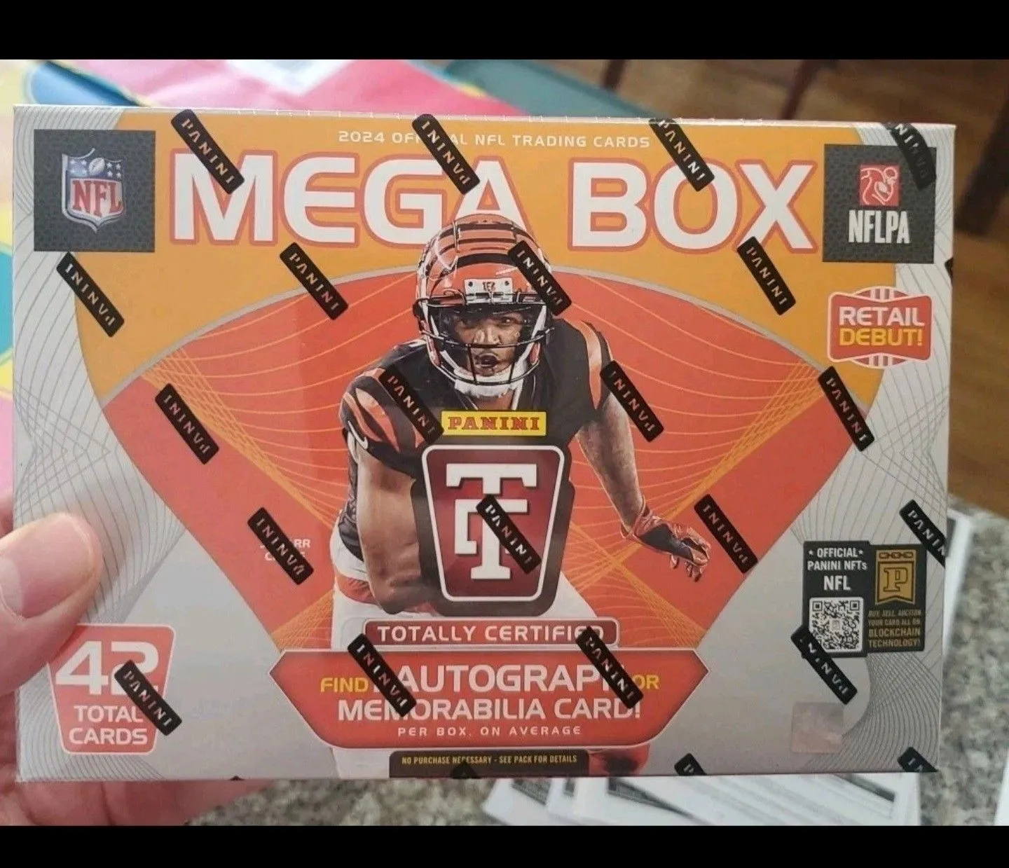 Product image for 🪙2024 Panini Totally Certified Football (NFL) Mega Box 1 Auto Or Mem Card