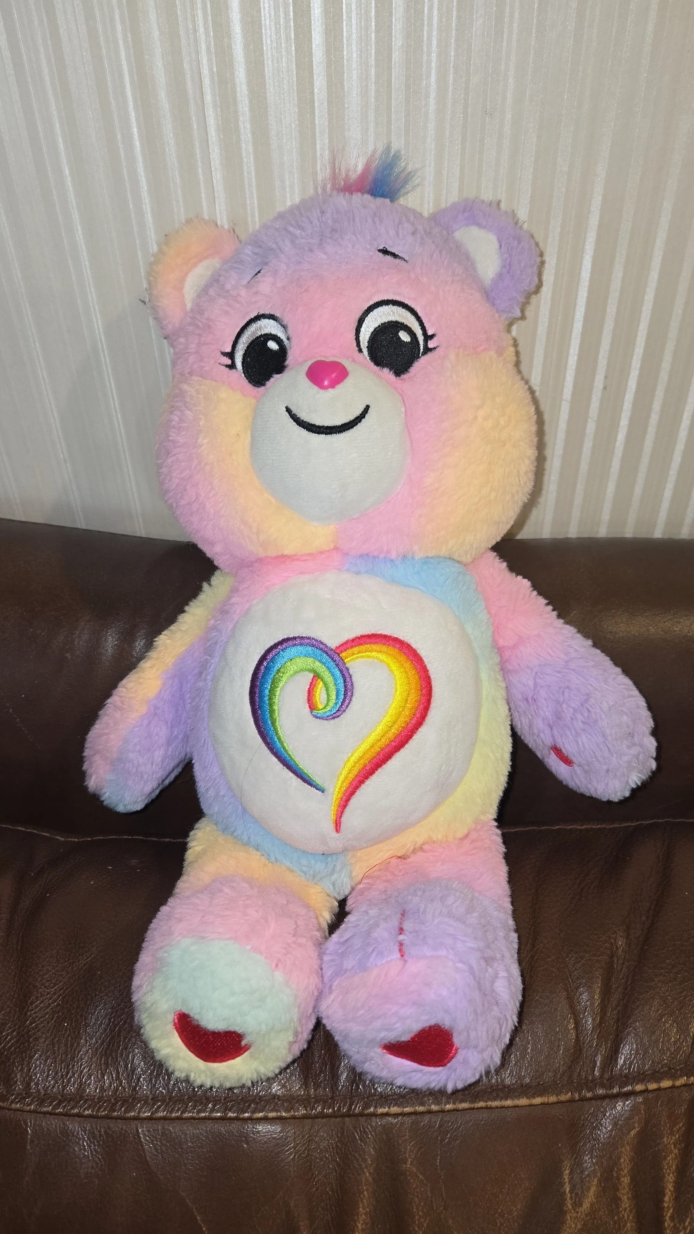 Product image for Care Bears Togetherness Bear 14 inch plush 2021 Basic Fun tag 
