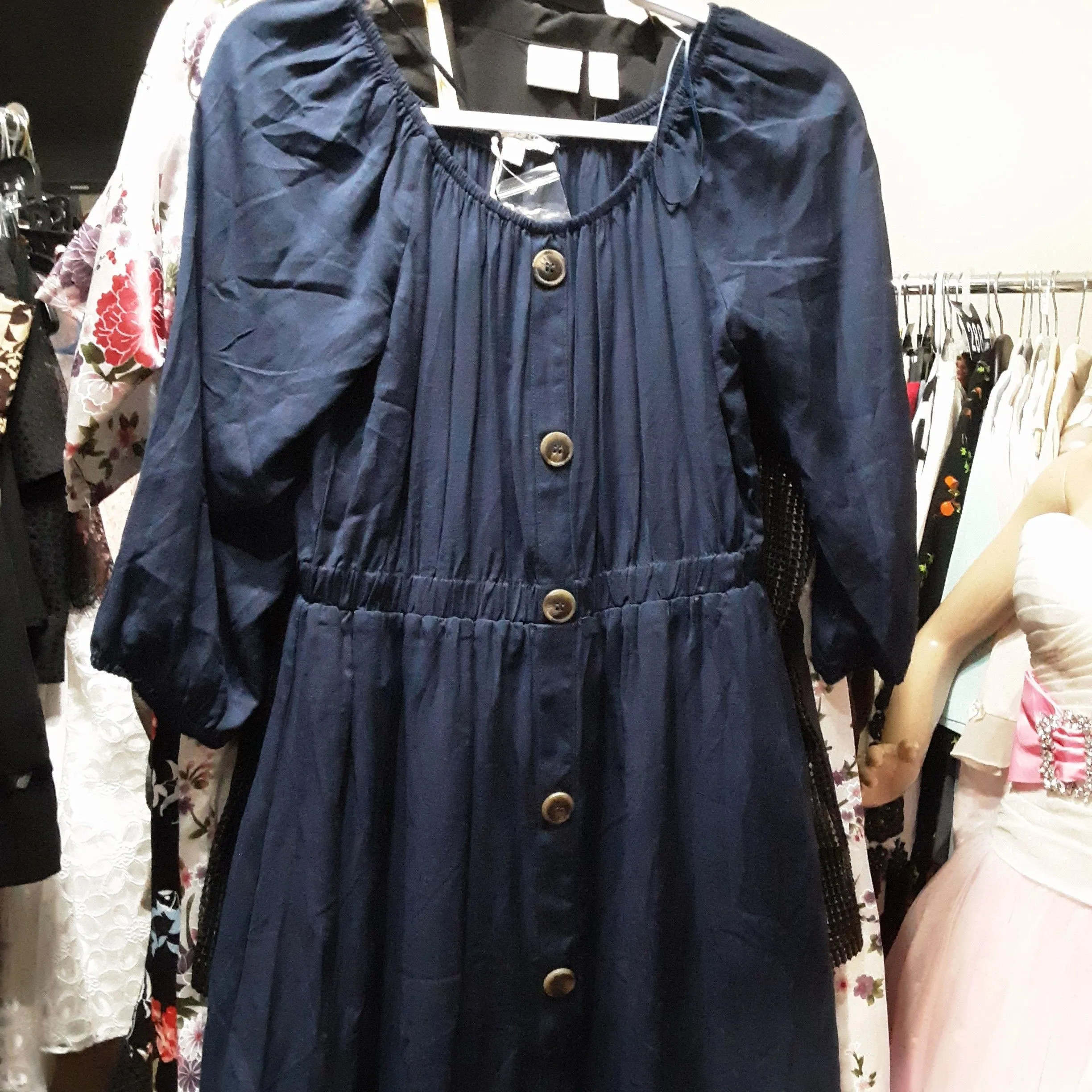 Dress - Day To Day by Blu Pepper Navy Blue Boutique SZ Medium  Whatnot:  Shop, Sell, Connect
