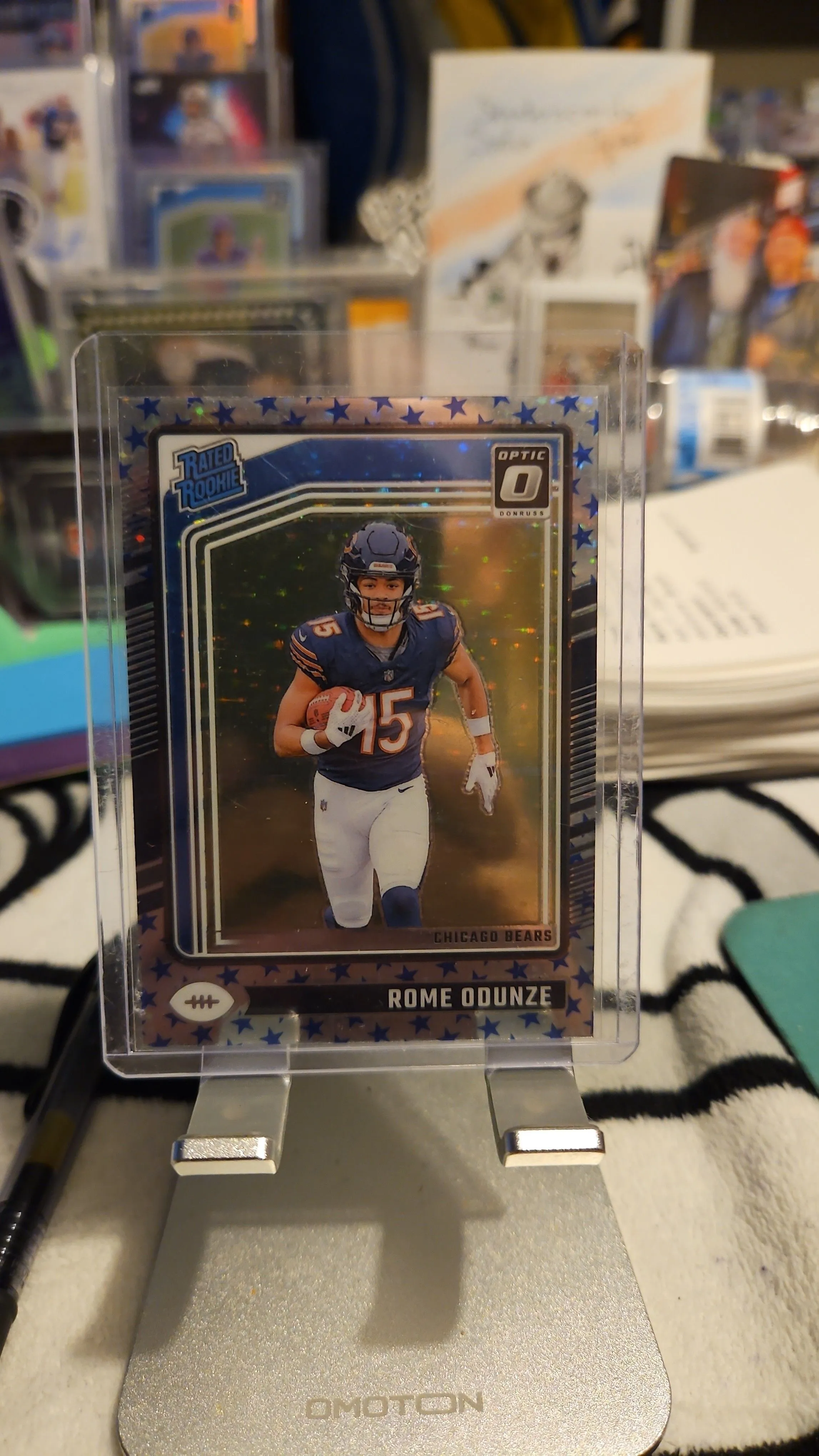 Product image for Rome Odunze Rookie SP...2024 Optic Rated Rookie Blue Stars...Bears