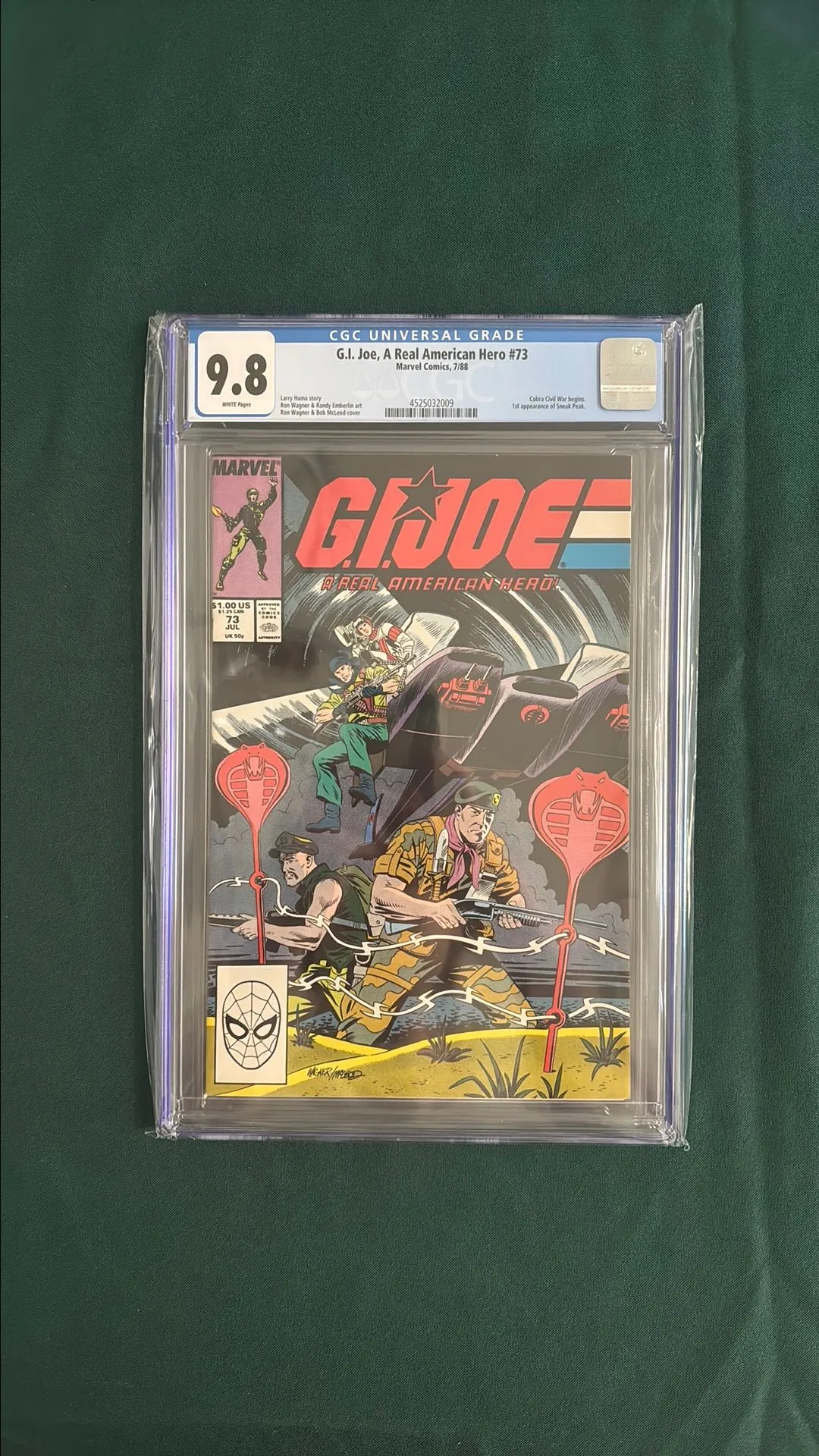 Product image for G.I. Joe, A Real American Hero #73 CGC 9.8