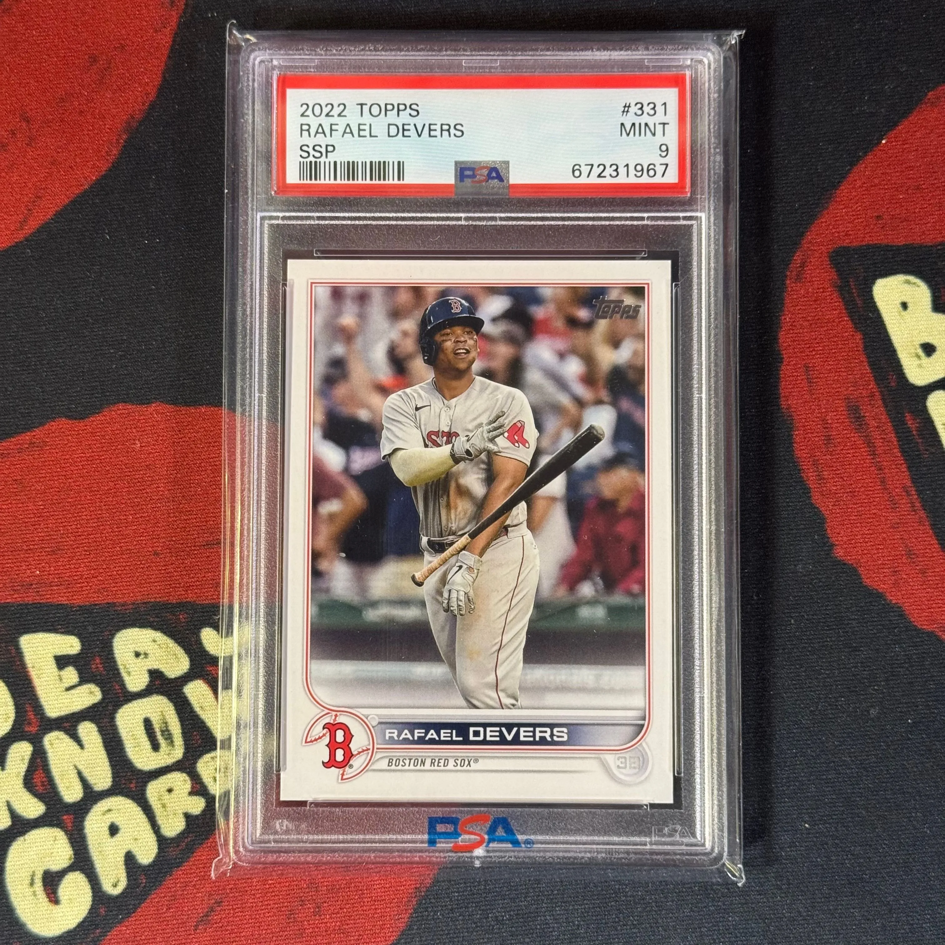 Product image for Rafael Devers Topps SSP PSA 9