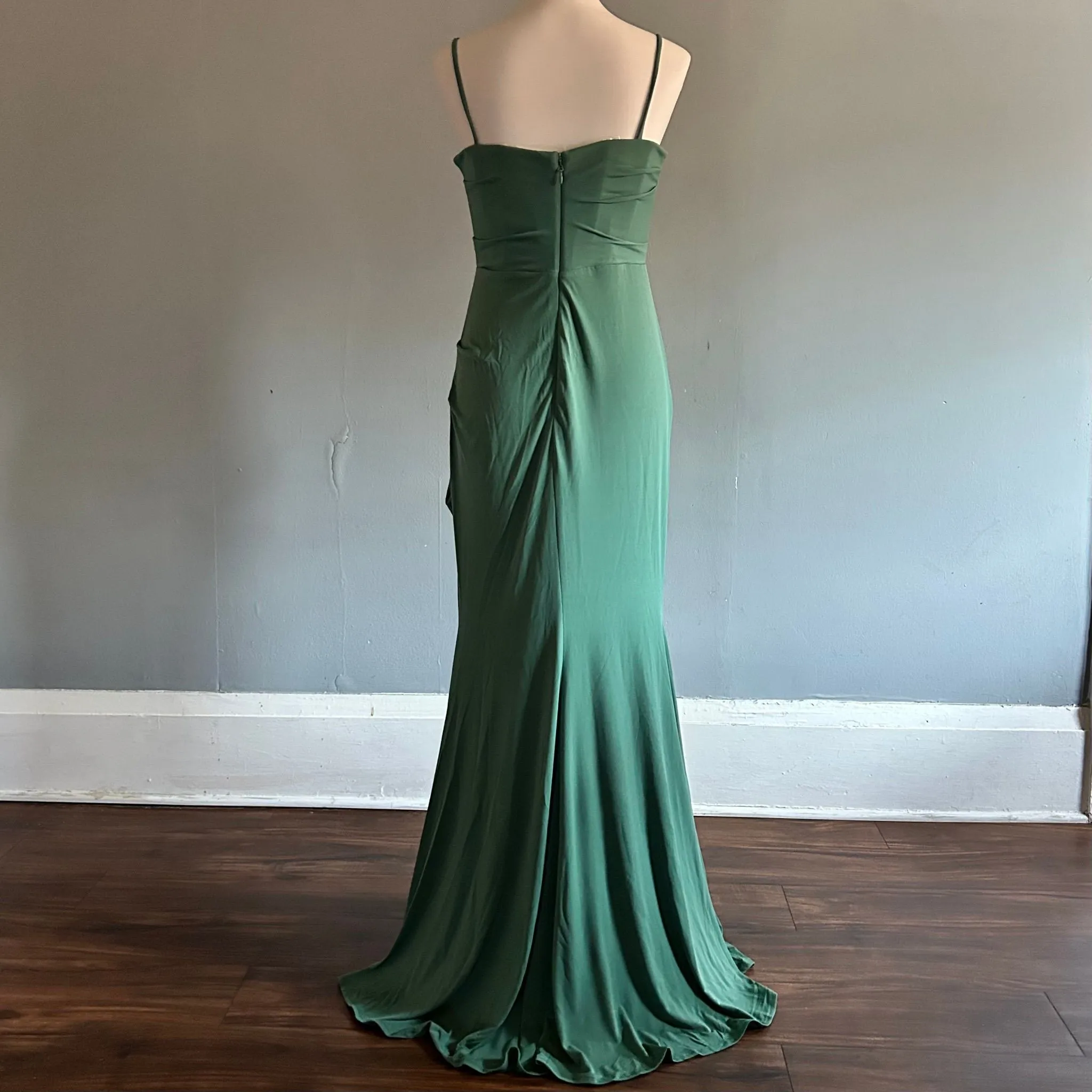 forest corset maxi dress House of CB Charmaine forest corset maxi dress green size small womens