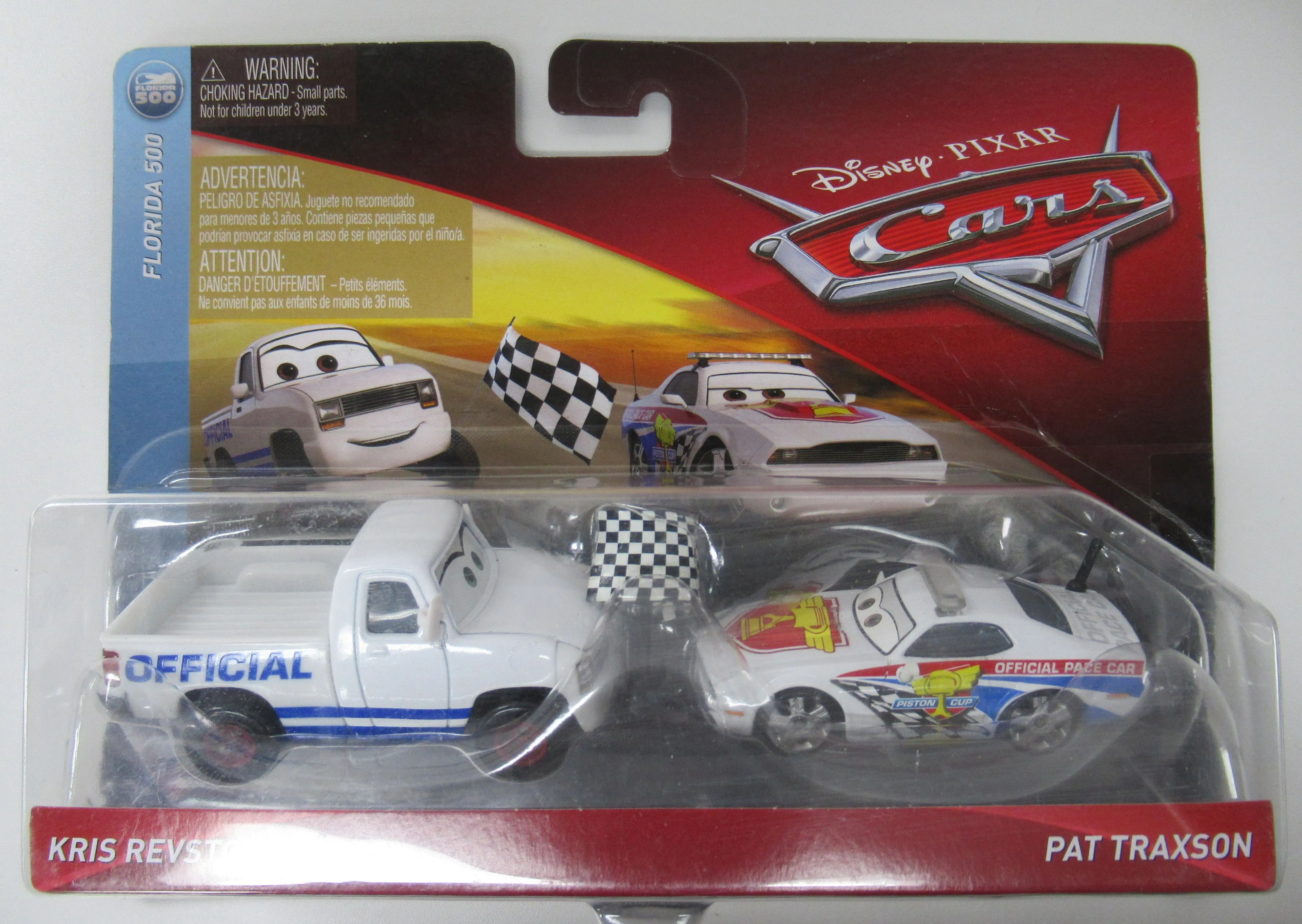 Product image for 2017 Mattel Disney Pixar Cars Florida 500 Kris Revstopski & Pat Traxson 2-Pack