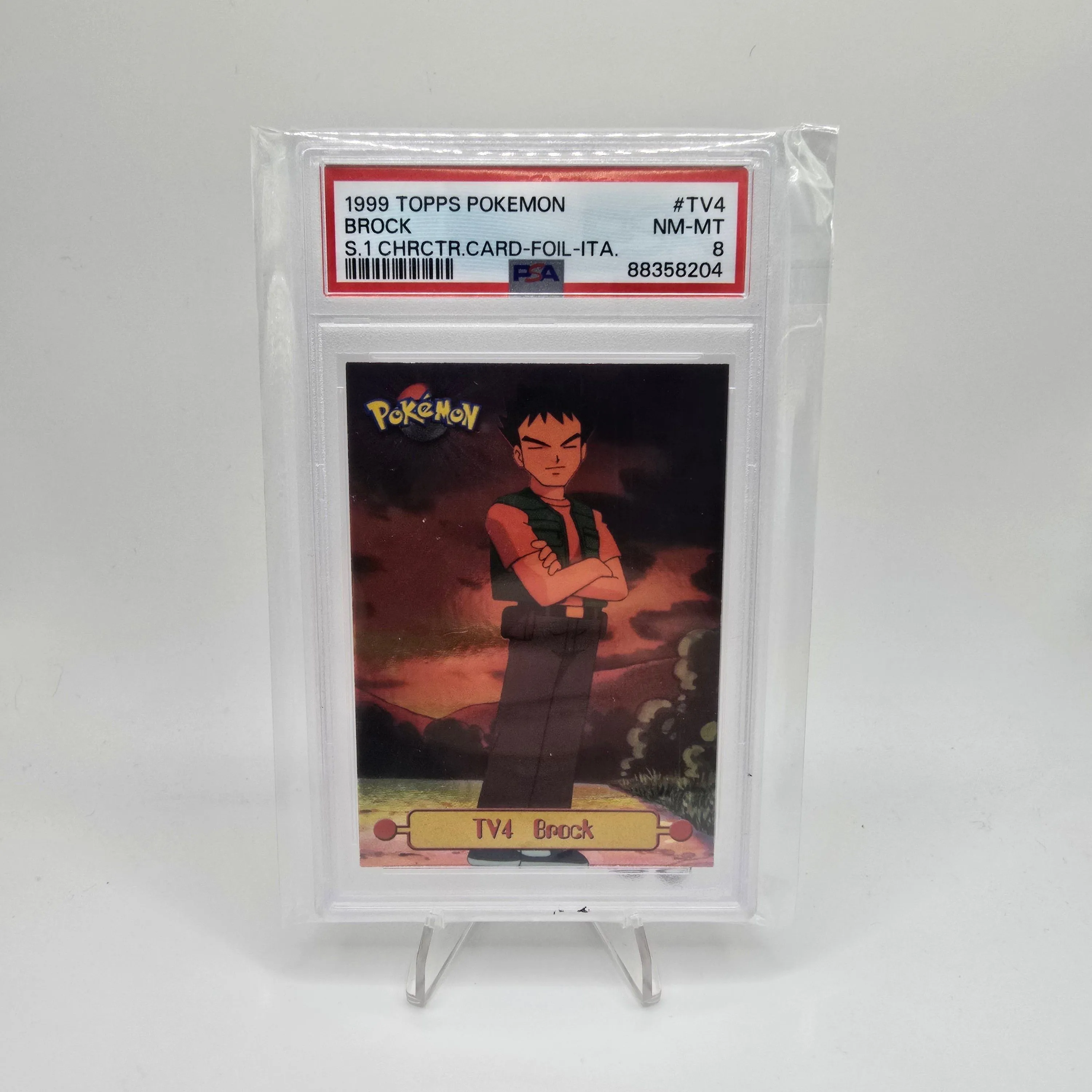 1999 Topps Pokemon Series 1 Character Cards Brock S.1 Chrctr.Card-Foil-Ita.  PSA NM-MT 8  Whatnot: Shop, Sell, Connect