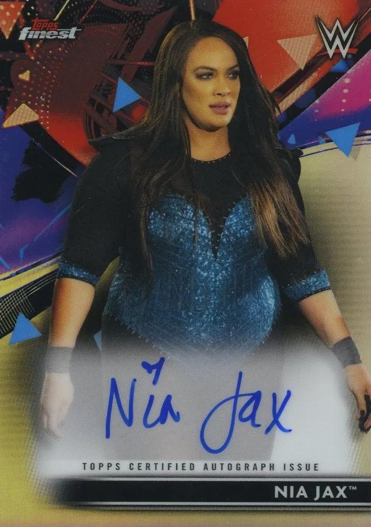 Product image for 2021 Topps Finest WWE Autograph Nia Jax RA-NJ