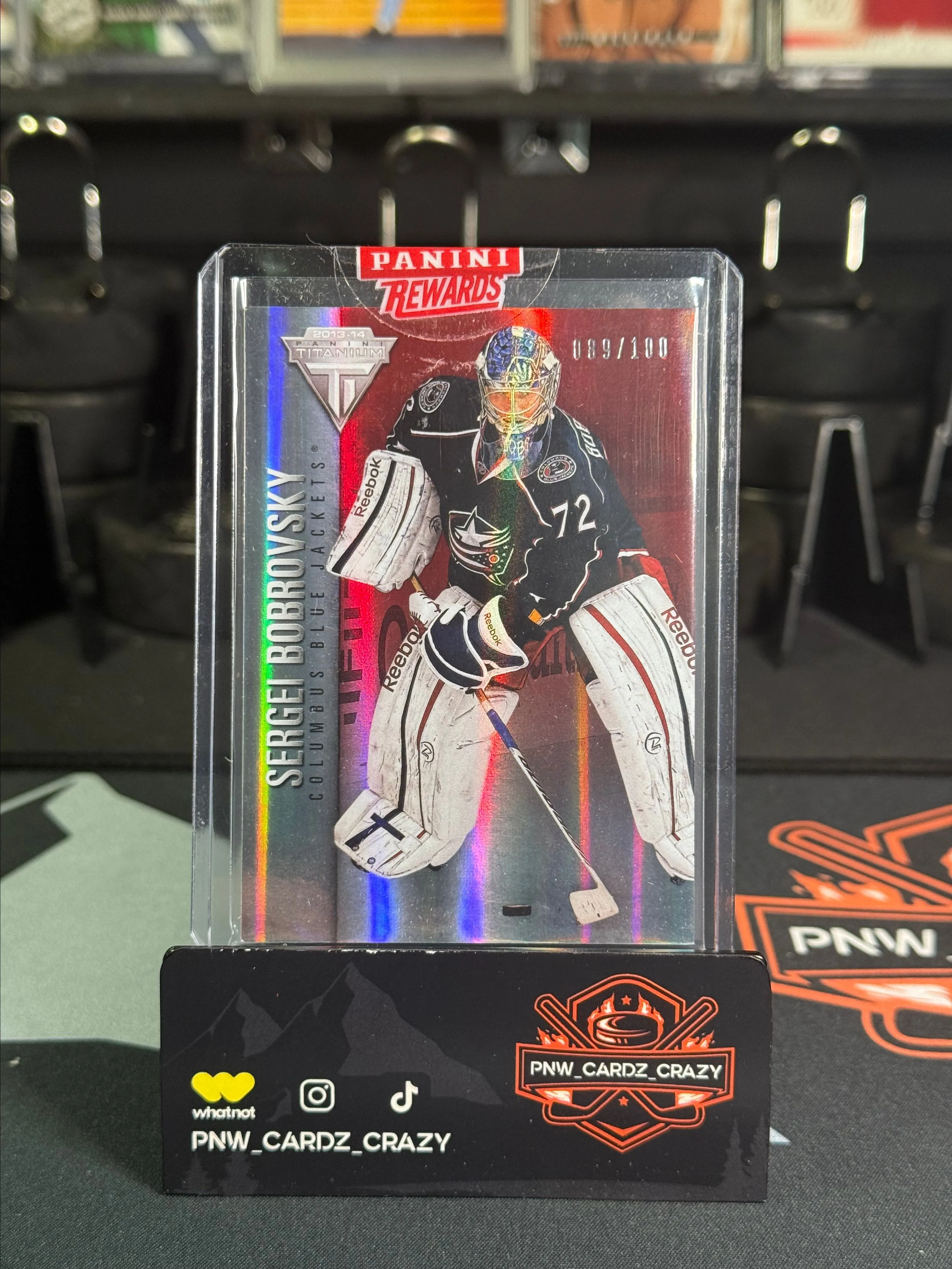 Product image for 2013-14 Sergei Bobrovsky Panini Titanium Draft Position Number /100  #88