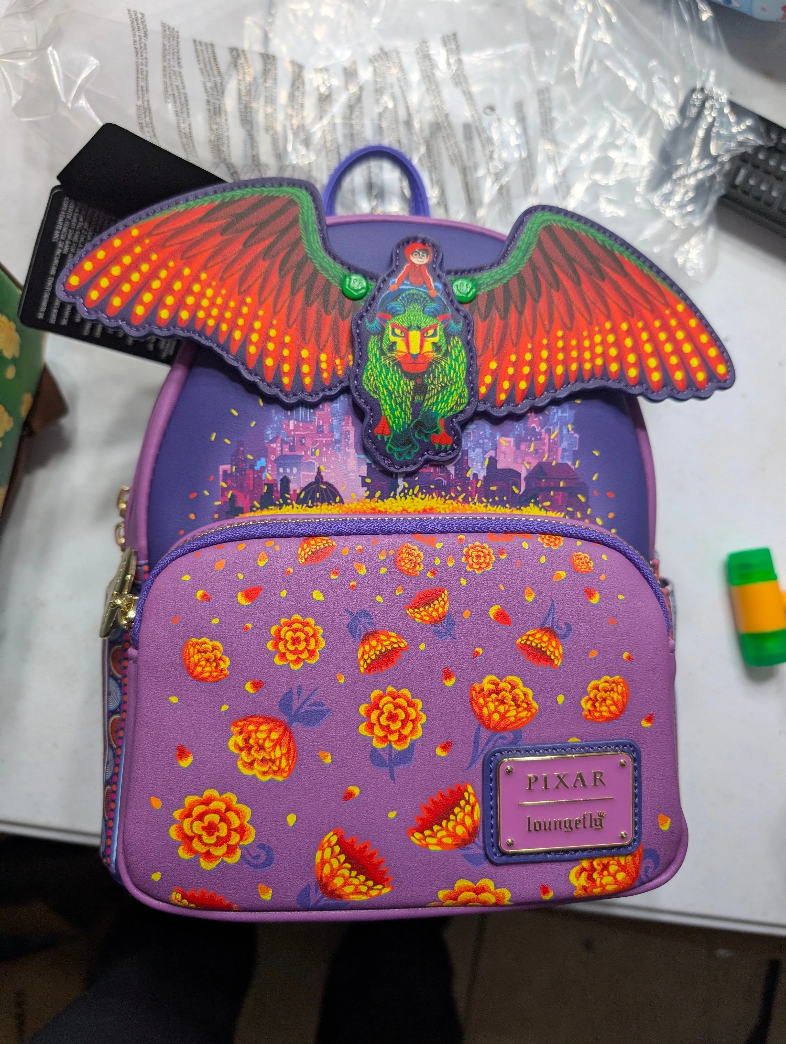 Product image for Loungefly Coco Miquel Rides Pepita Mini Vegan Leather Backpack New