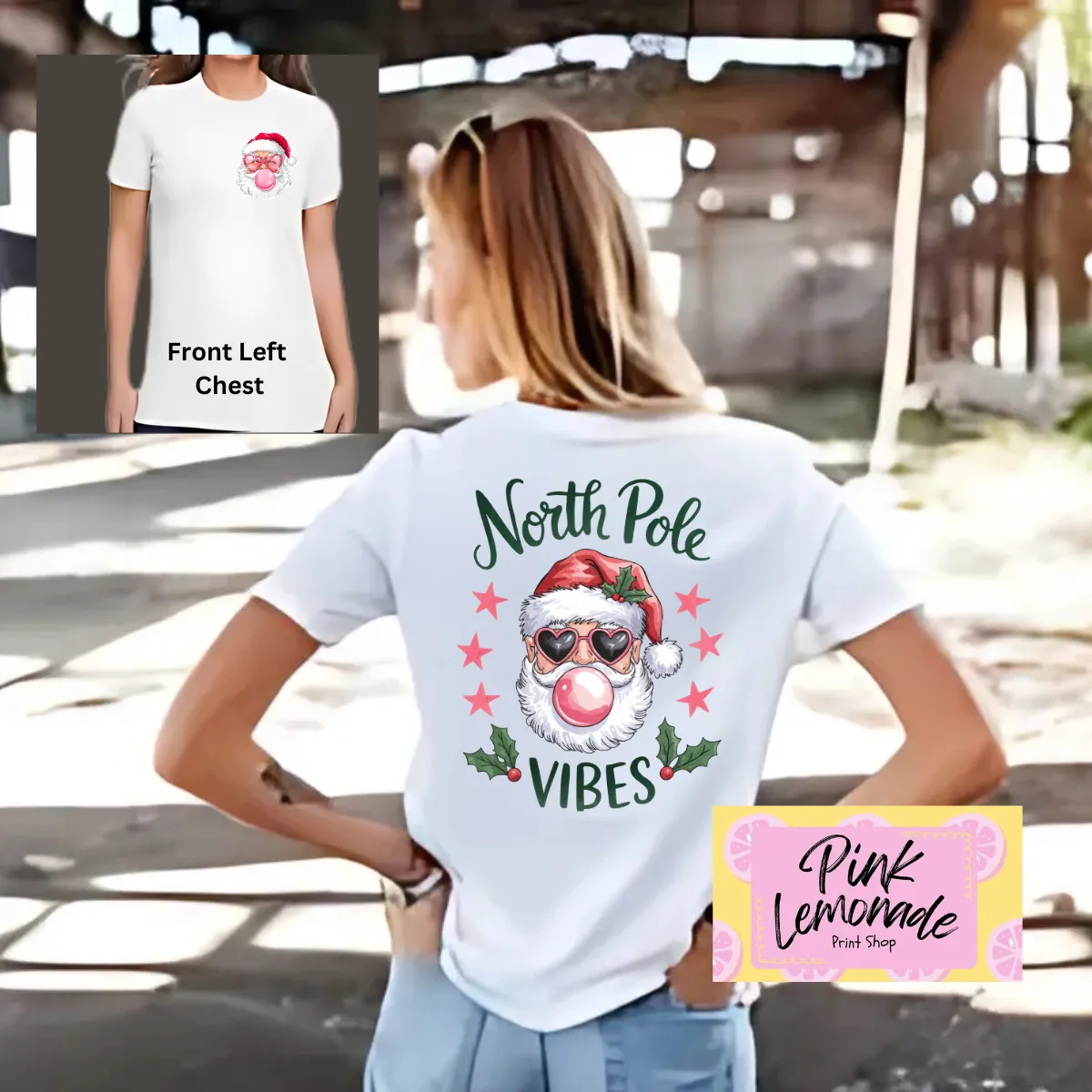 Product image for North Pole Vibes (White Tshirt)