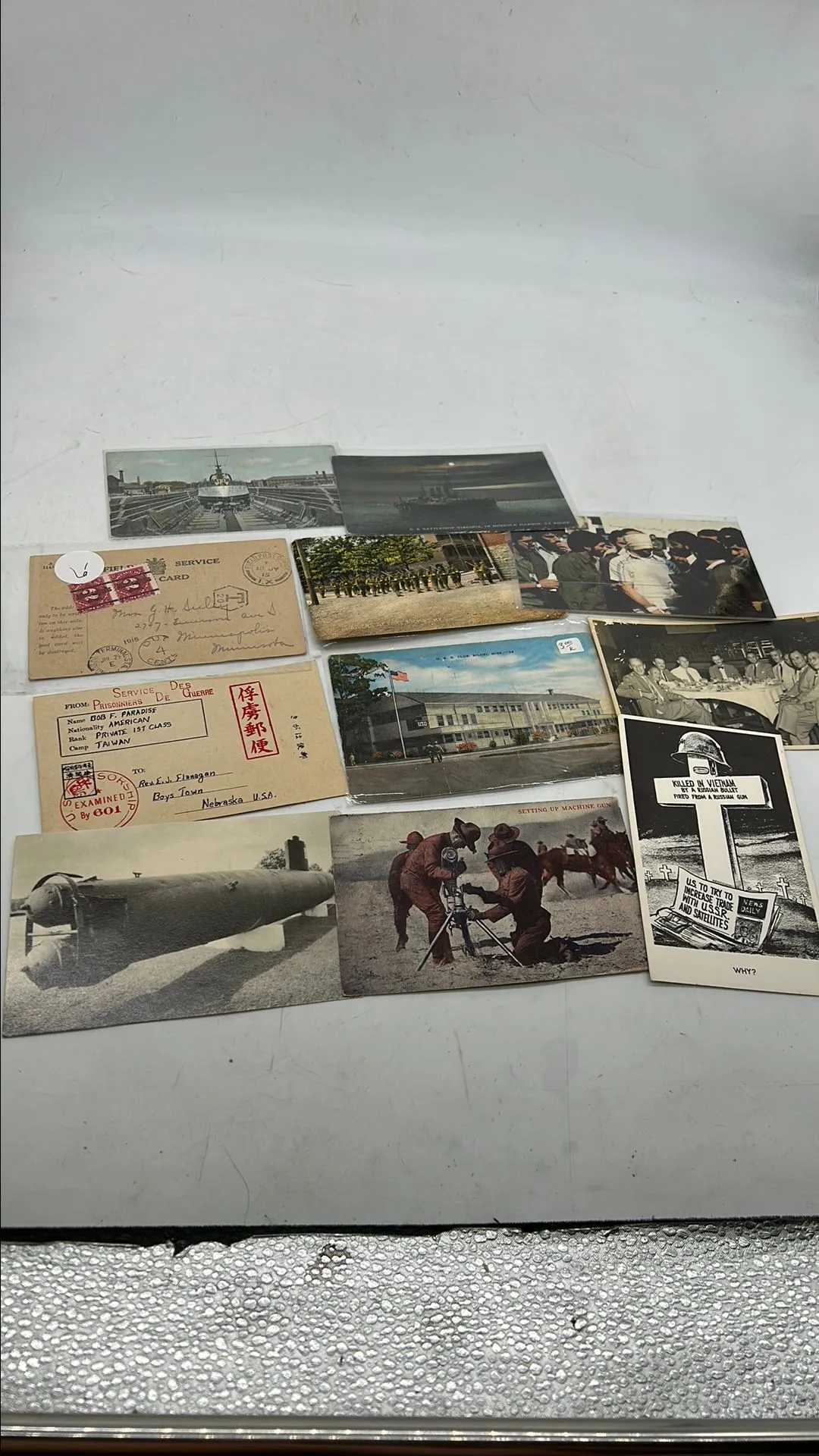 Product image for 64) Military Related Postcards (11)