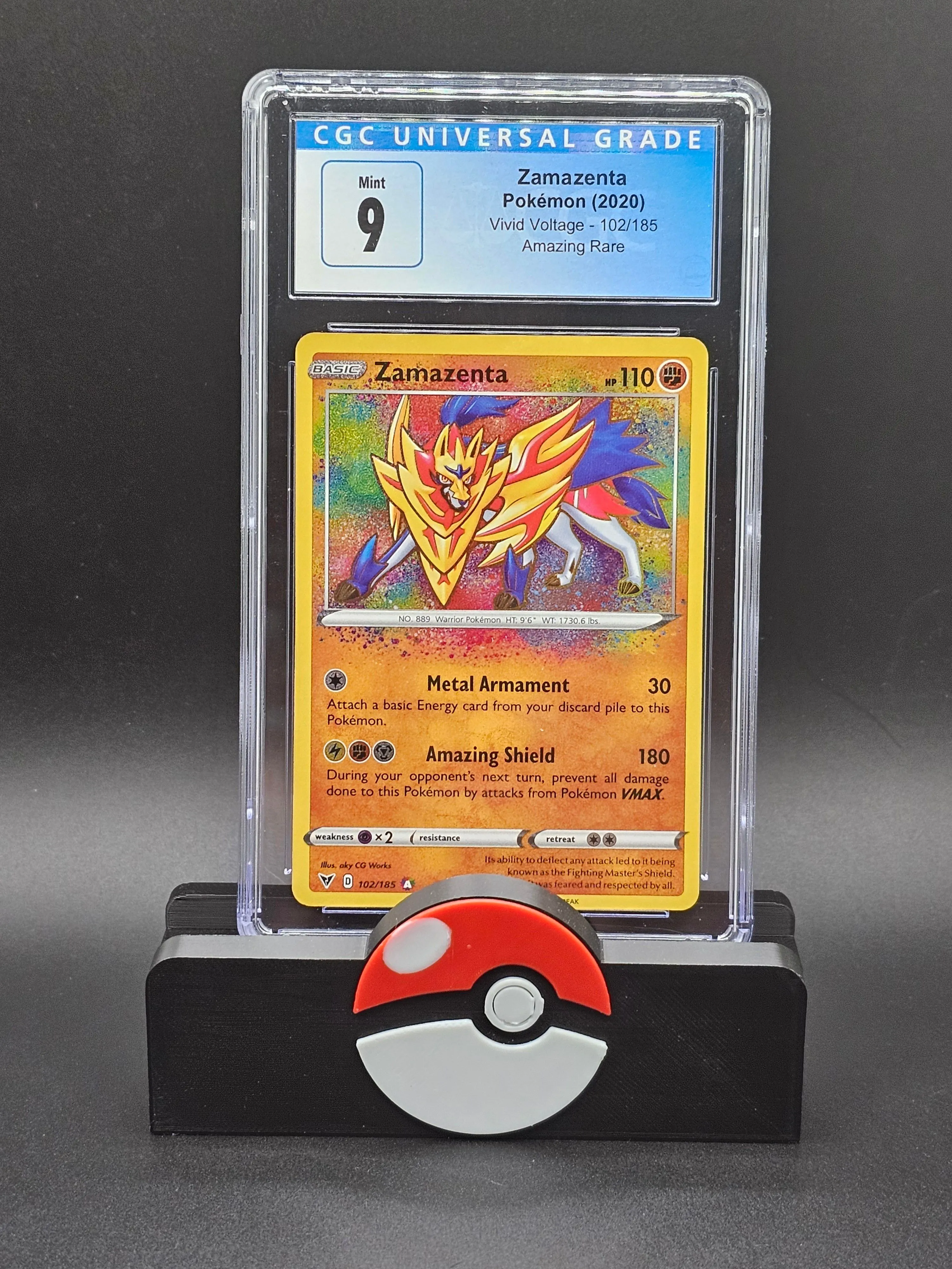 Slab: Pokemon: Zamazenta: Vivid Voltage: Amazing Rare: CGC MINT 9   Whatnot: Shop, Sell, Connect