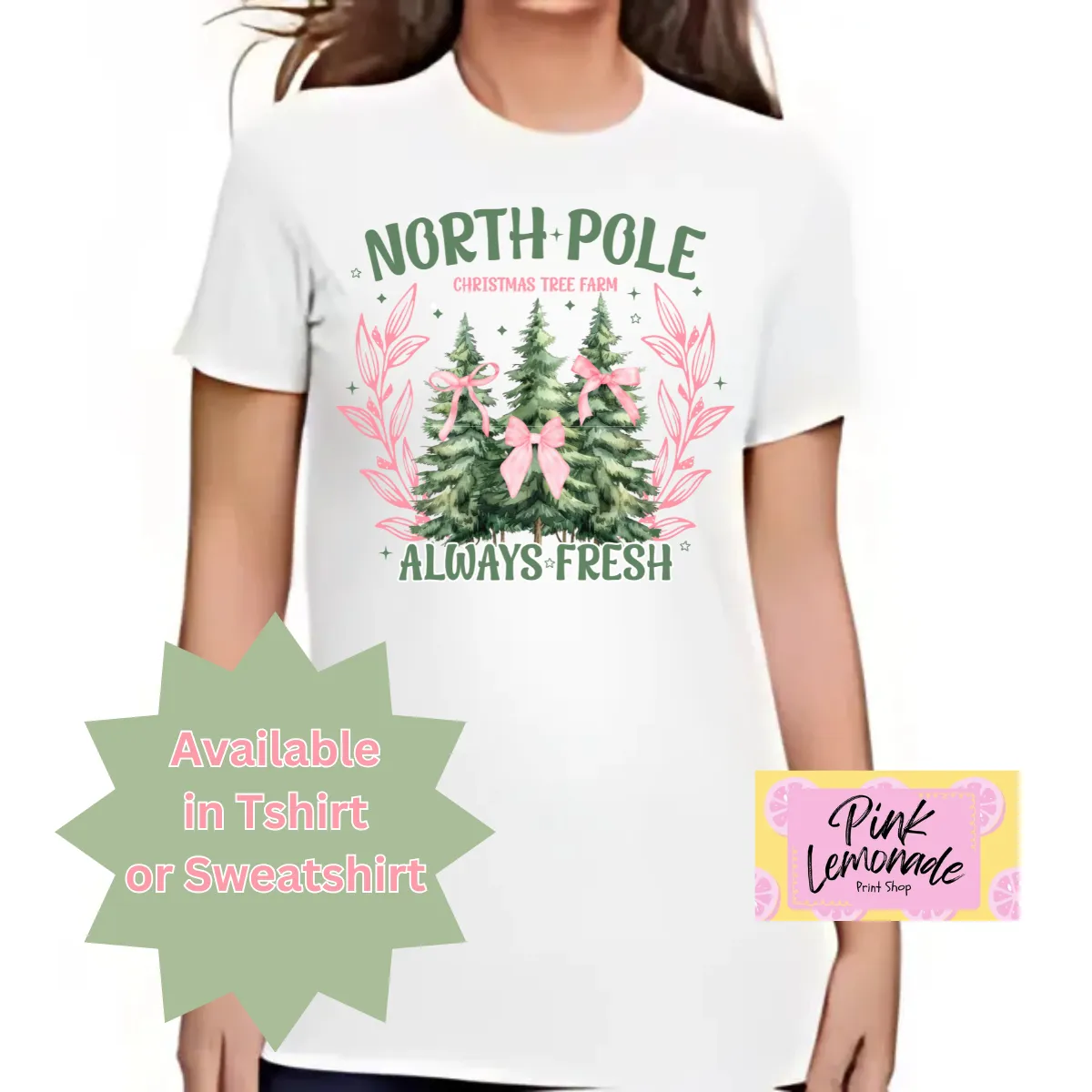 Product image for Christmas Trees (White Long Sleeve)