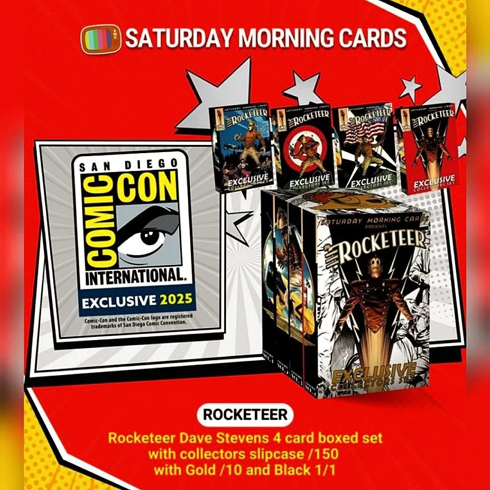 Product image for 2025 SMC SDCC The Rocketeer Dave Stevens Exclusive (4 Card) Box Set