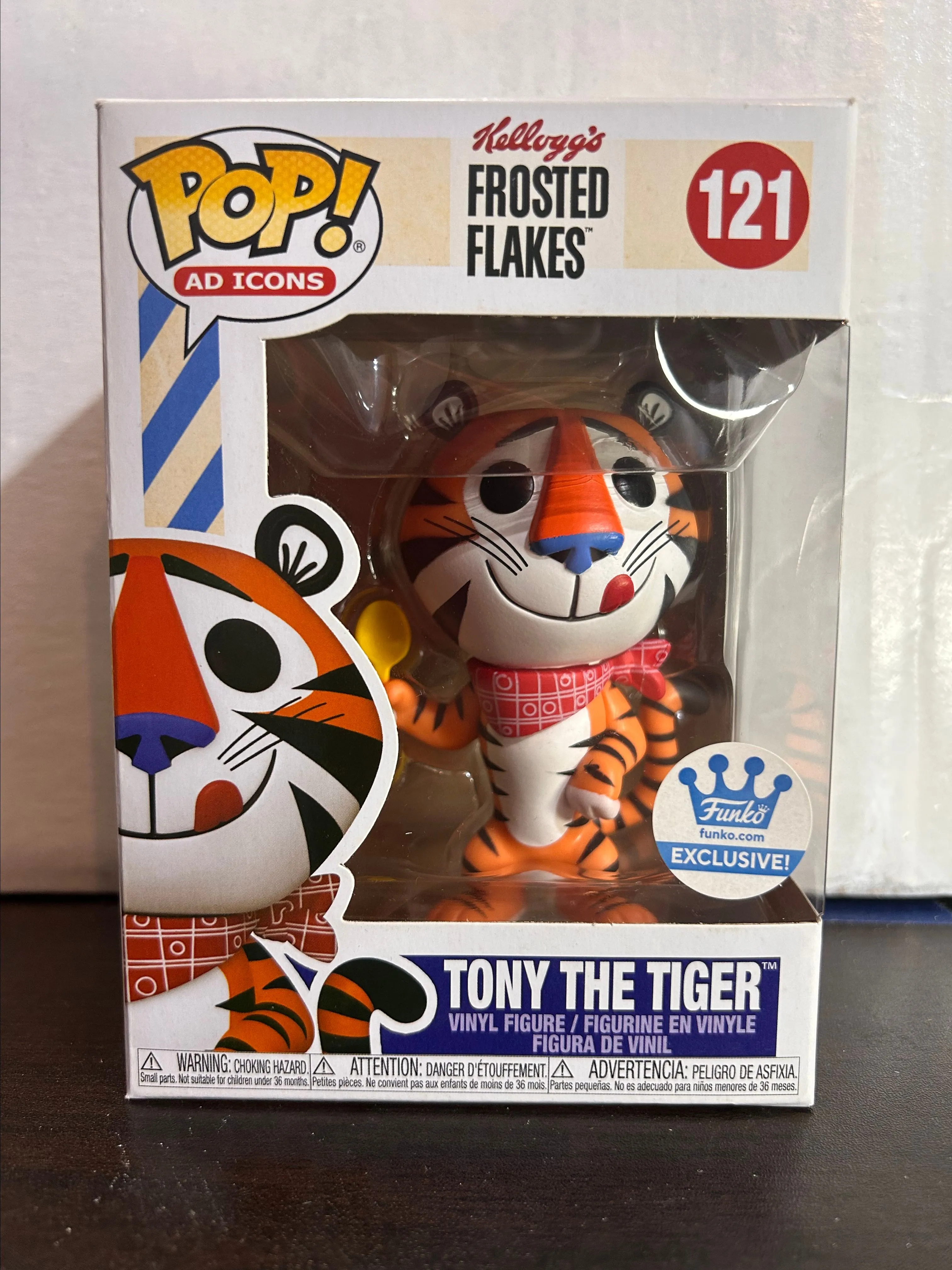 Product image for Tony the Tiger Funko Shop Excl Frosted Flakes Kellogg's Ad Icons Funko Pop 121 with Protector