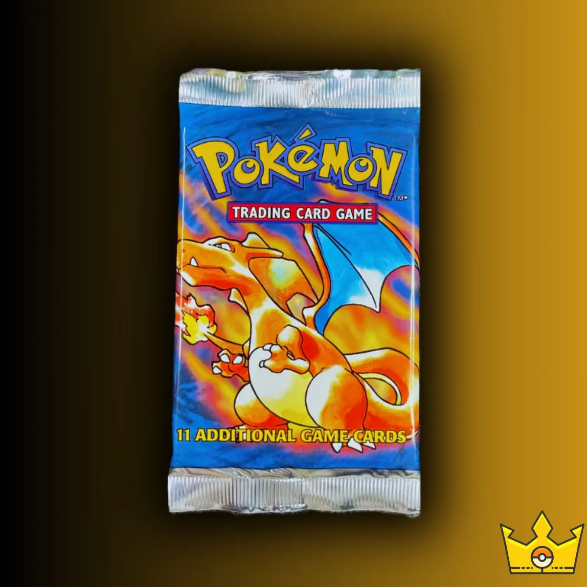 Product image for Base Set Vintage Booster Pack 4th Print UK 1999-2000 Charizard Artwork