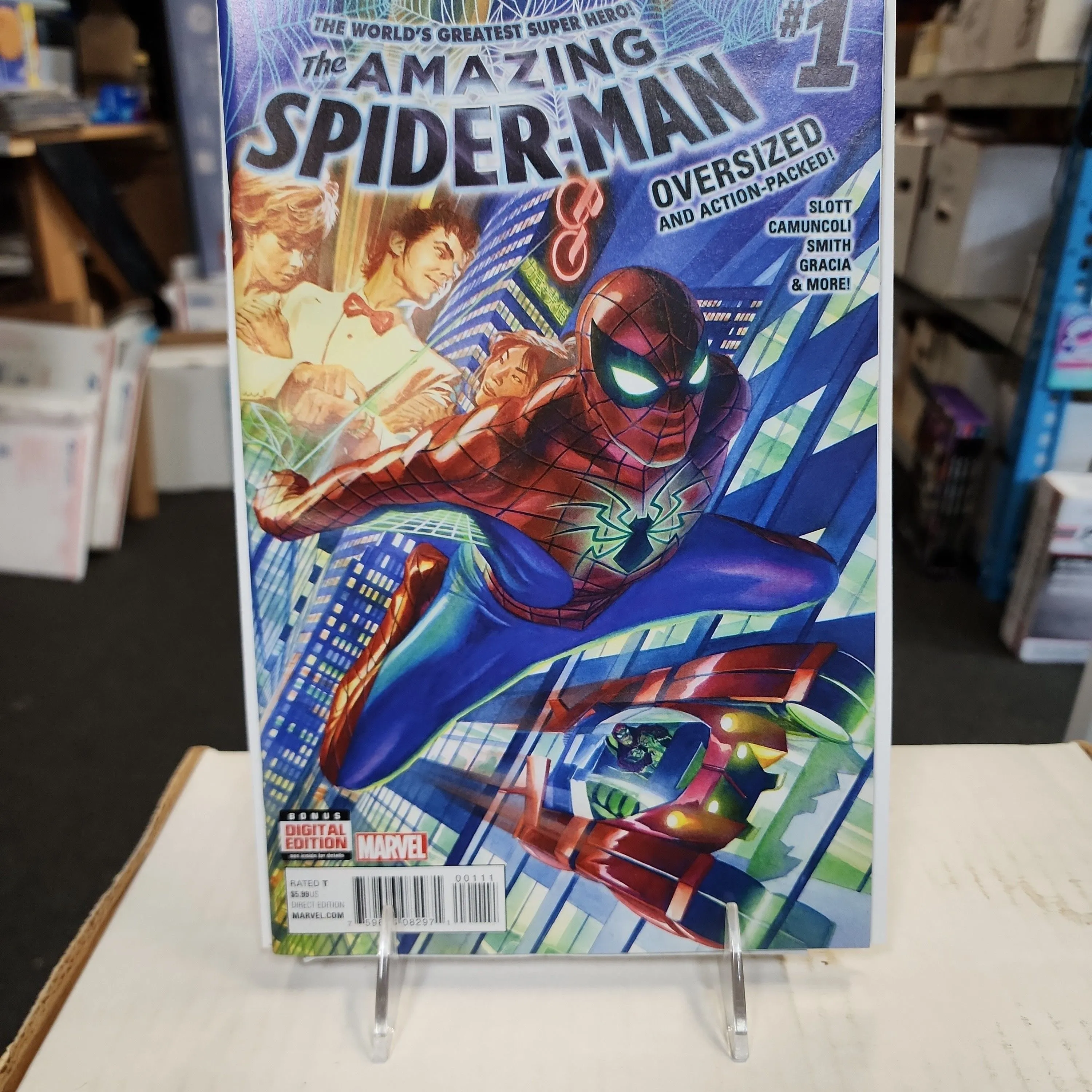 Product image for Amazing Spider-Man #1 (2015)...NM...Alex Ross cover A
