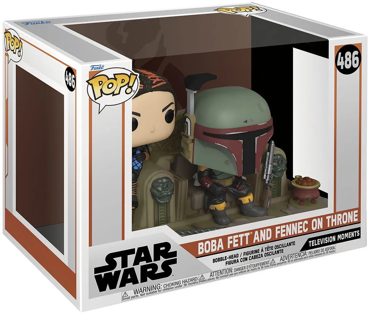 Product image for Boba Fett and Fennec on Throne (486) Moments | Star Wars TV Boba Fett