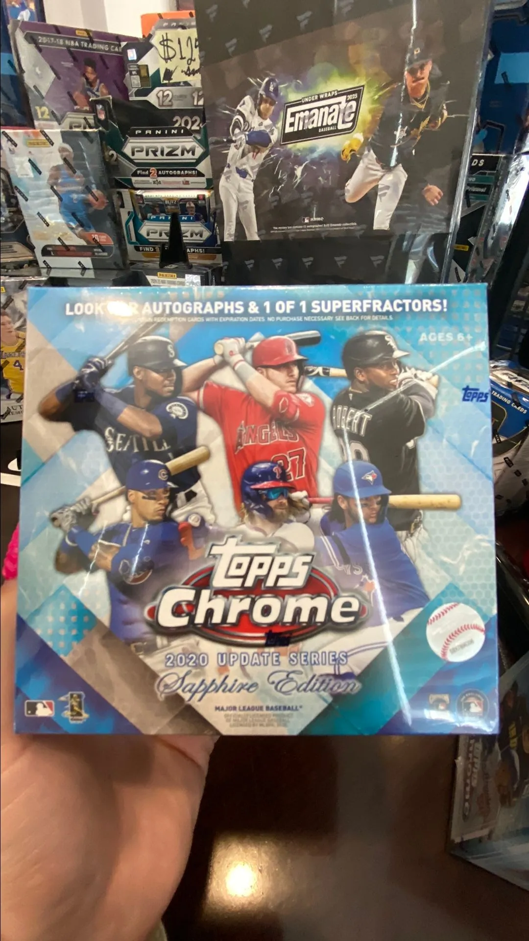 Product image for 2020 baseball topps chrome update sapphire edition