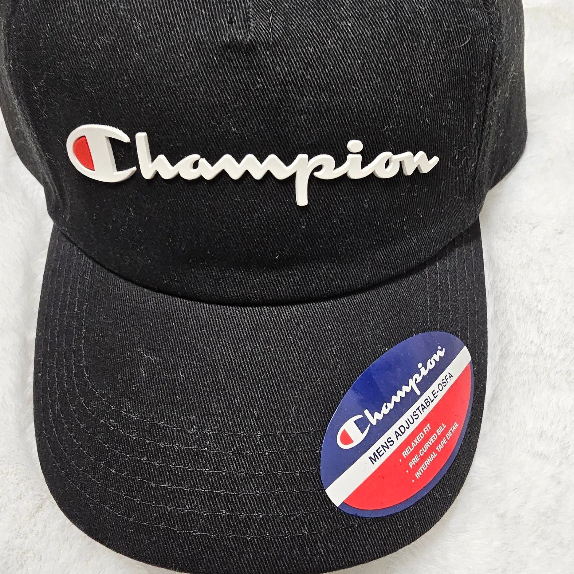 Product image for SOLD * New with tag Champion Men's adjustable-osfa black cap