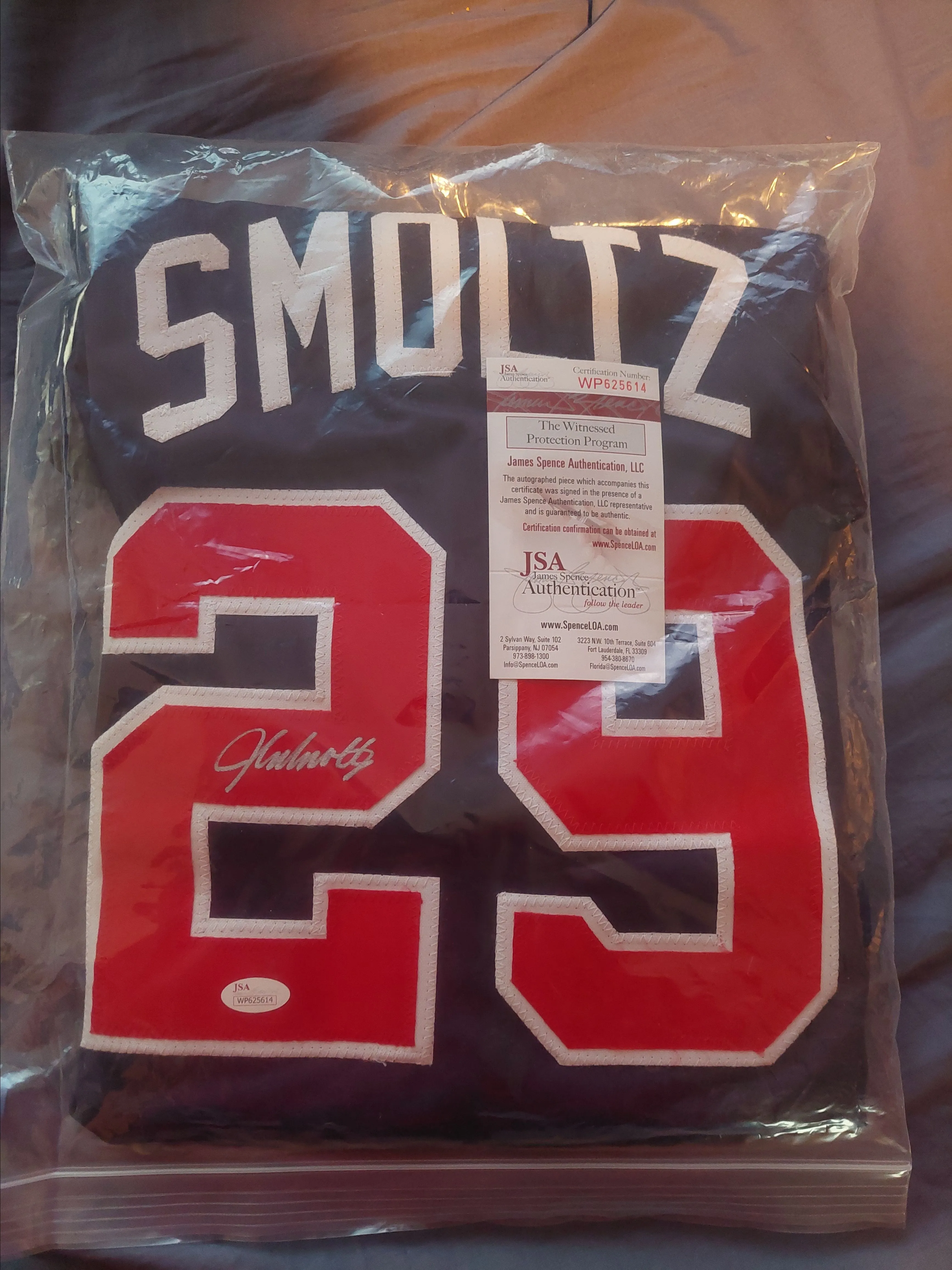 Product image for John Smoltz Autographed jersey JSA 