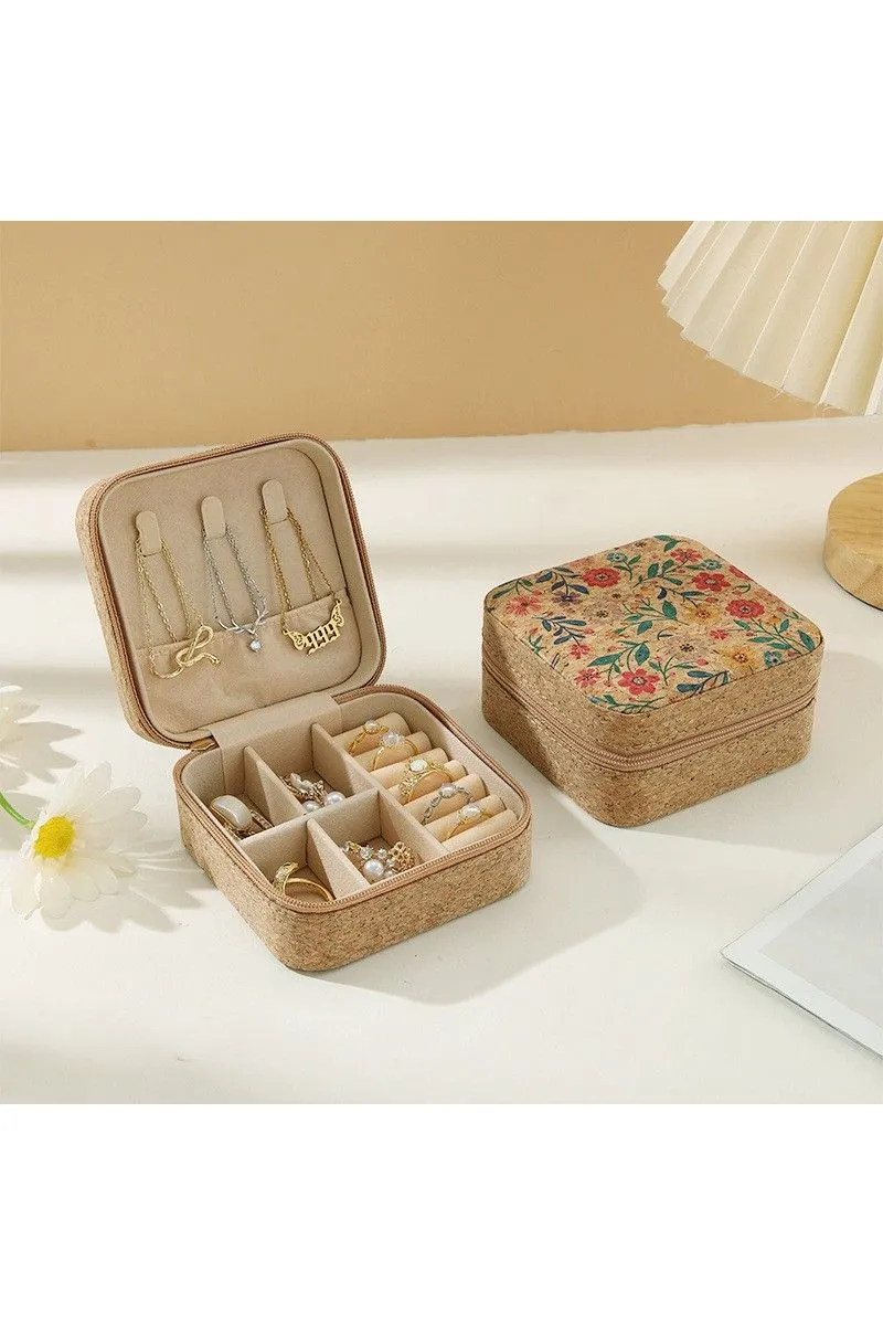 Product image for Organizer Jewelry Box - Small Cork Floral