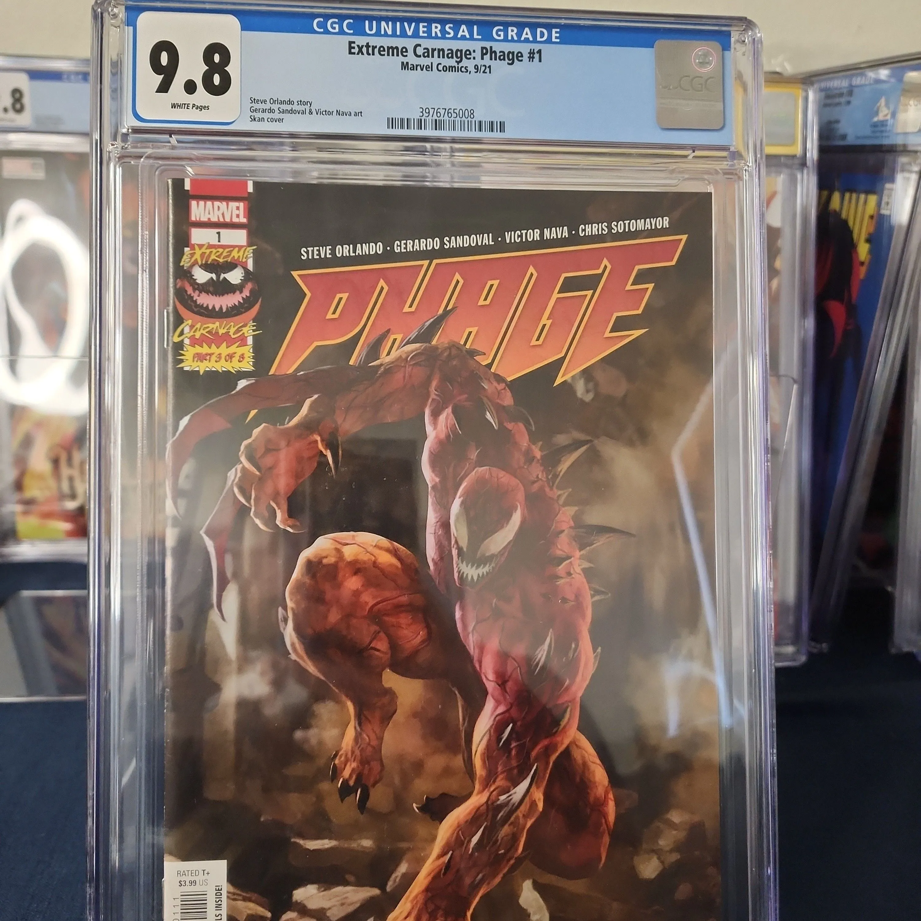 Product image for Extreme Carnage: Phage 1  CGC 9.8 2021