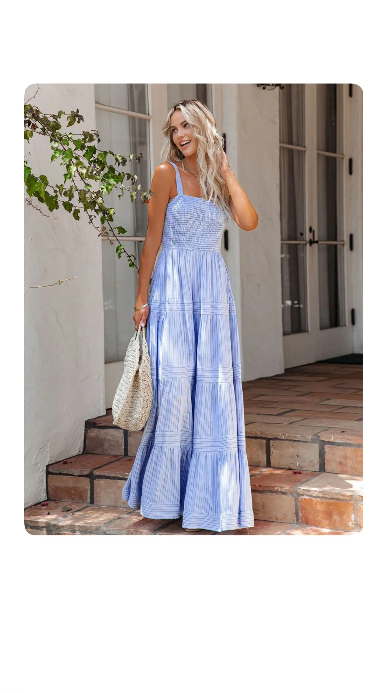 Product image for 11. NWT Commense Tiered Maxi Dress Bust 26"-33" Retail $50