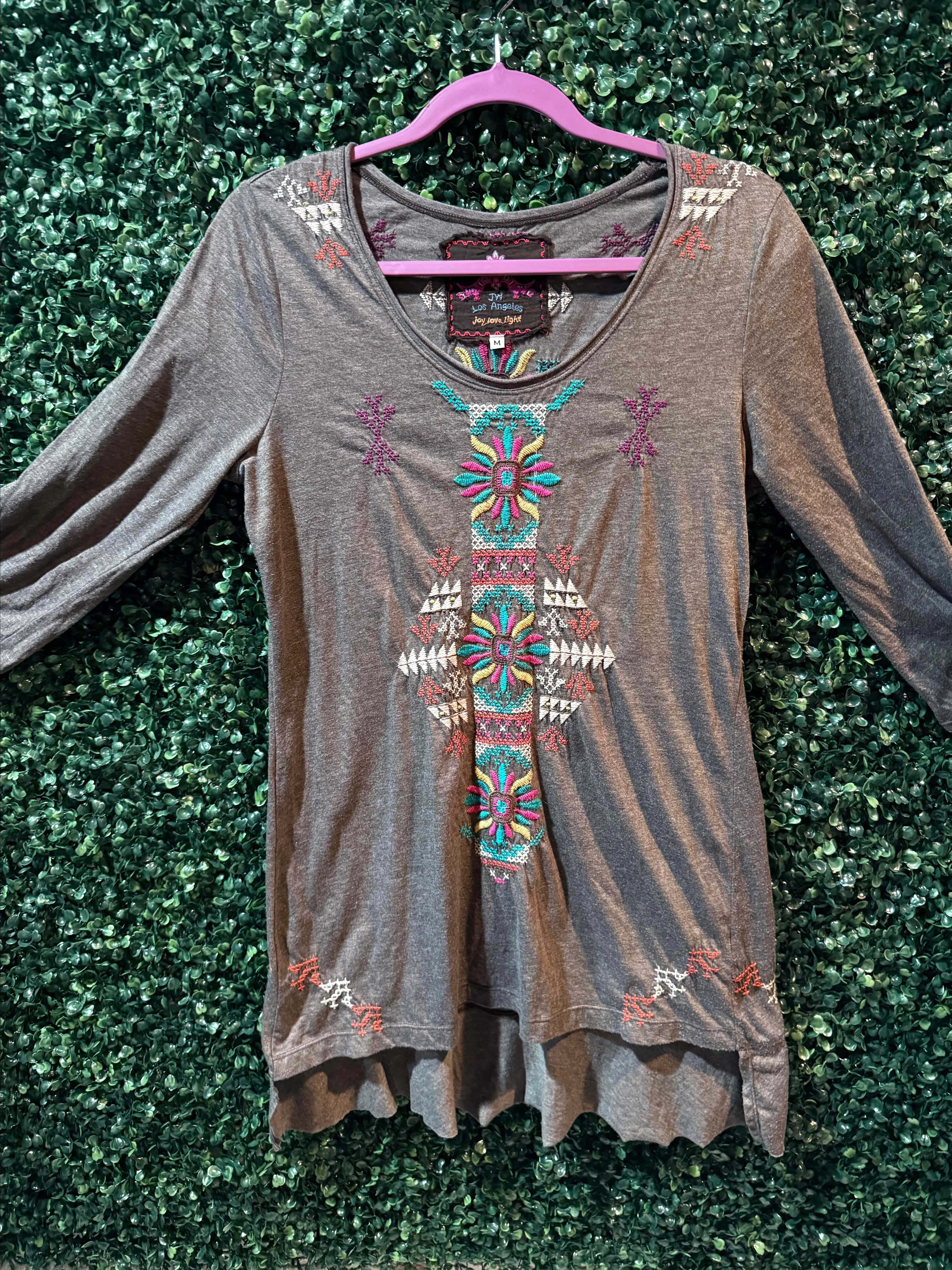 Product image for 17 Johnny Was Embroidered Tunic Sz Med