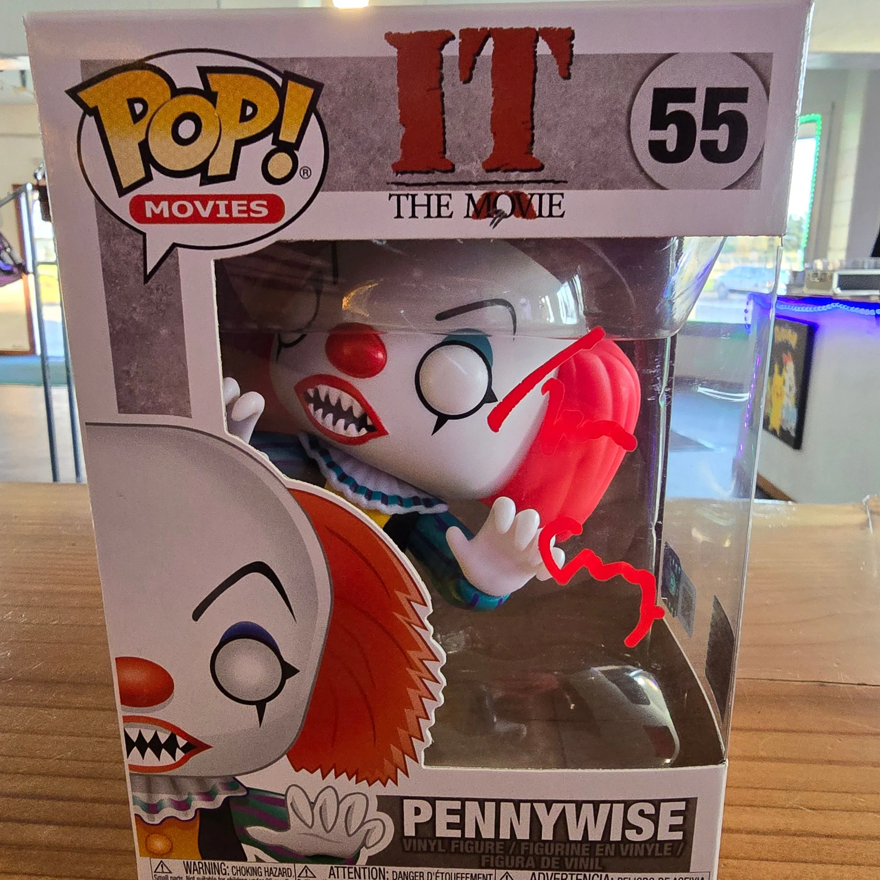 Product image for tim curry  signed pennywise 