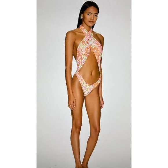 Product image for Stone Fox Womens Azalea One Piece Bathing Suit – Retro Pop-size S