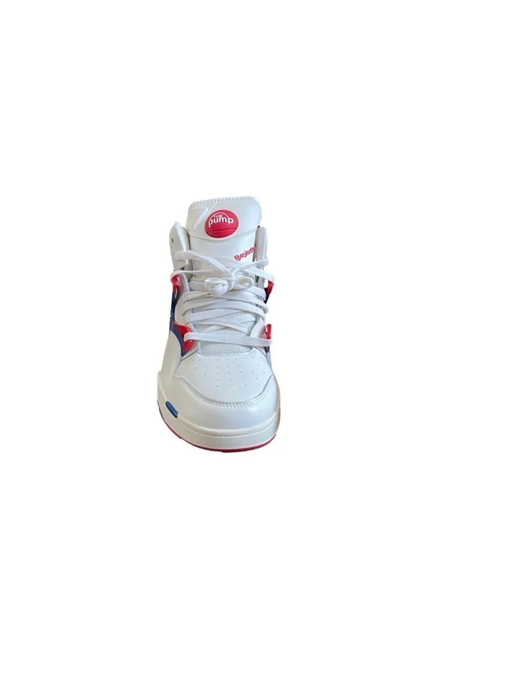 Product image for Men's Reebok Basketball Shoes, Size US 11, White/Blue/Red
