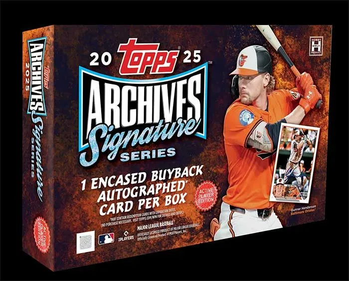 Product image for 2025 Topps Archives Signature Series Baseball Hobby Box
