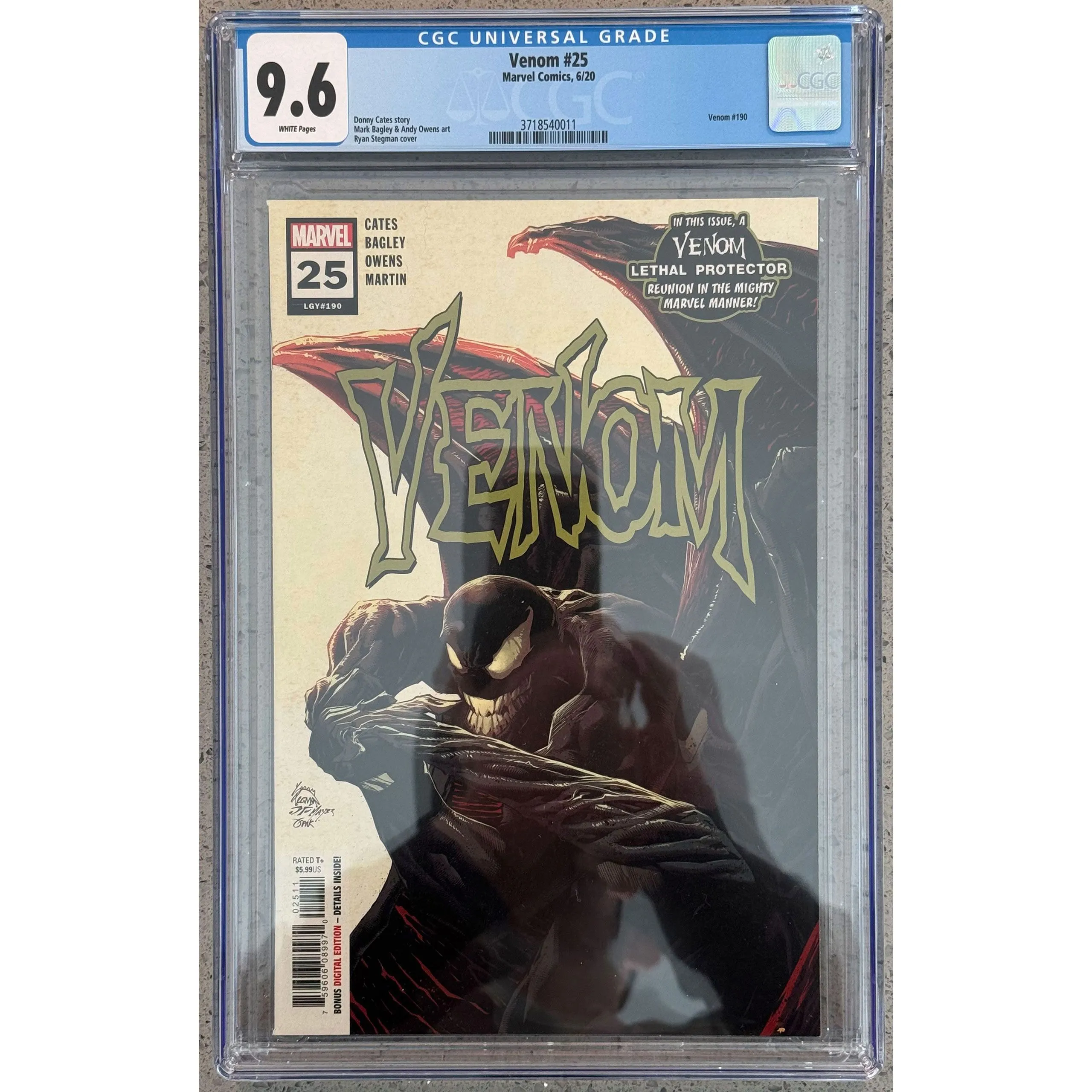 Product image for Venom (2018) #025 CGC 9.6 | 1st cameo Codex | 1st cameo Virus