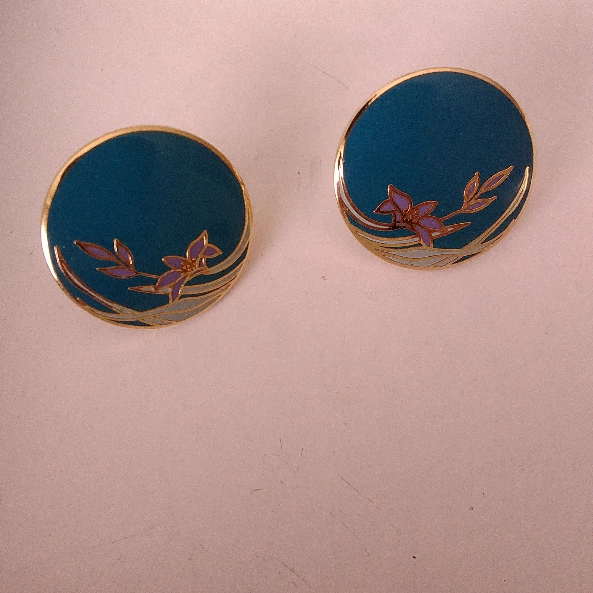 Product image for Signed cloisonne earrings