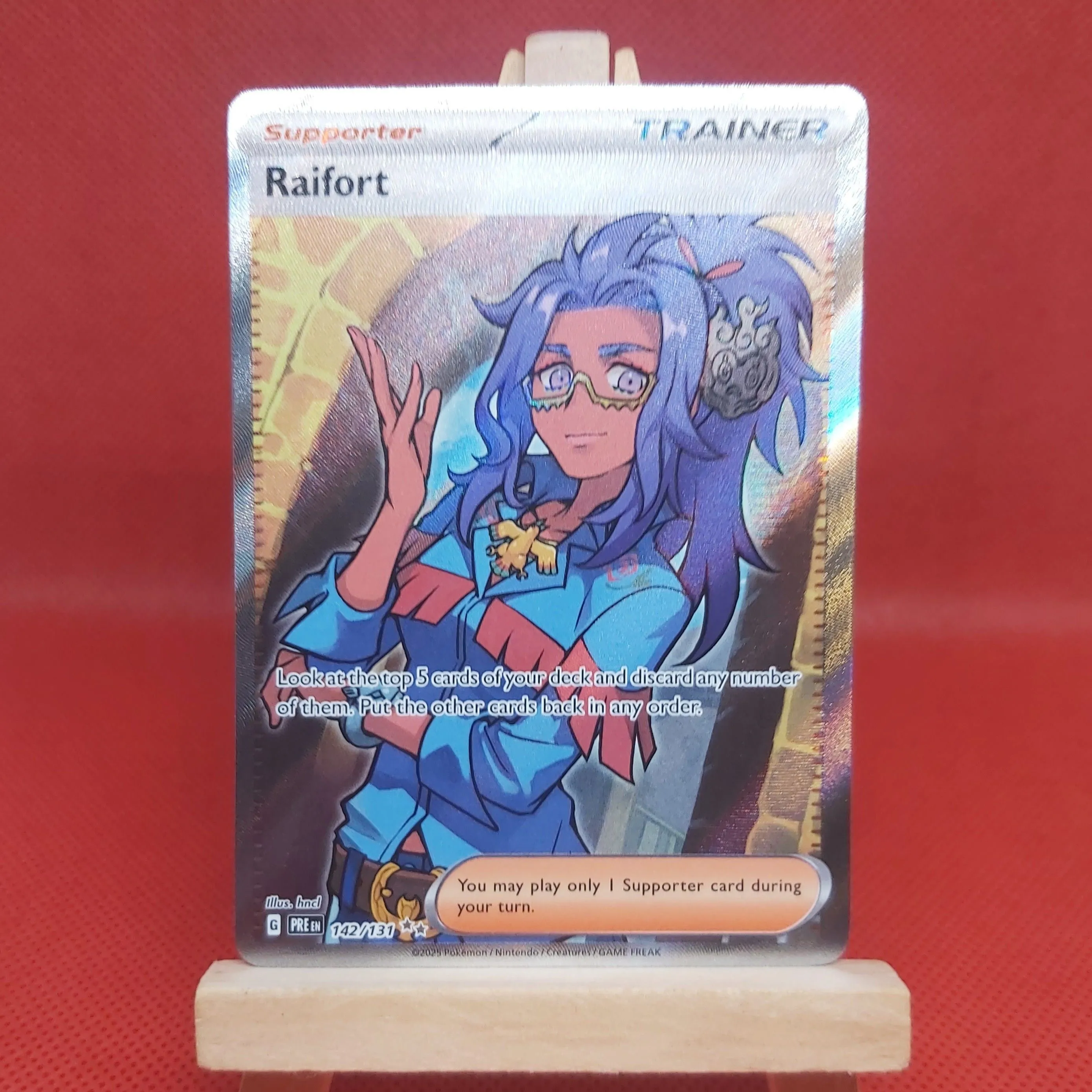 raifort pokemon card full art Raifort (142/131) [Scarlet & Violet: Prismatic Evolutions] main image 1