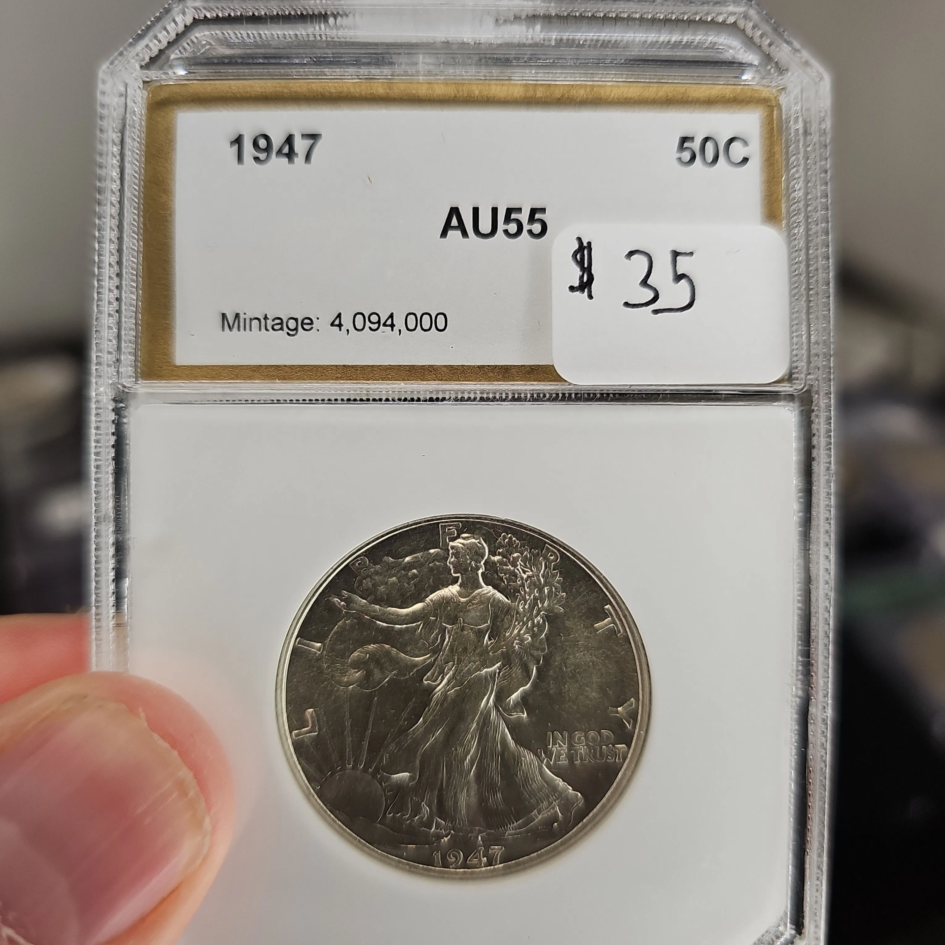 Product image for 50 cent 1947 slab au55