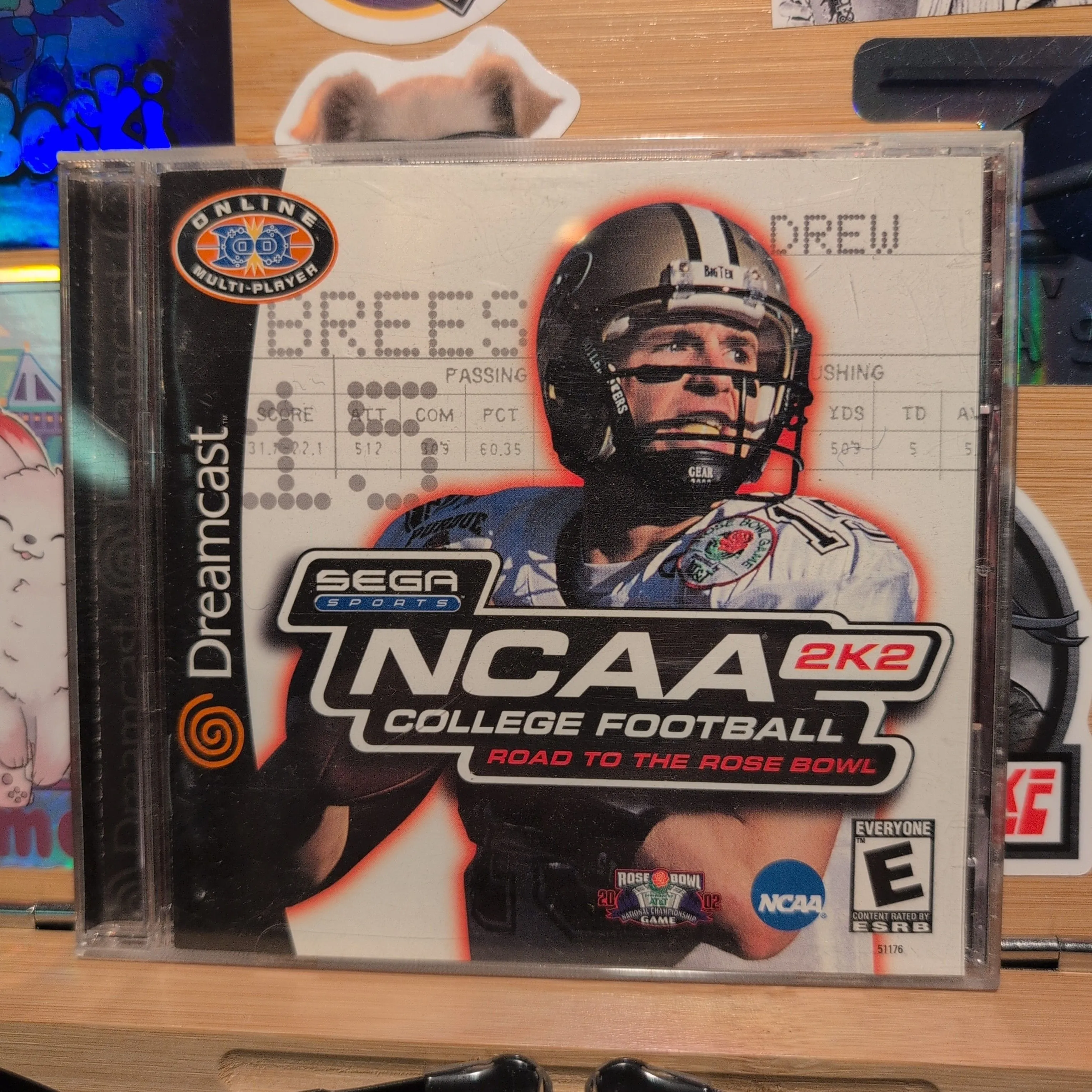 Product image for Sega Dreamcast NCAA College Football 2k2. Road to the Rose bowl. Drew Brees cover 