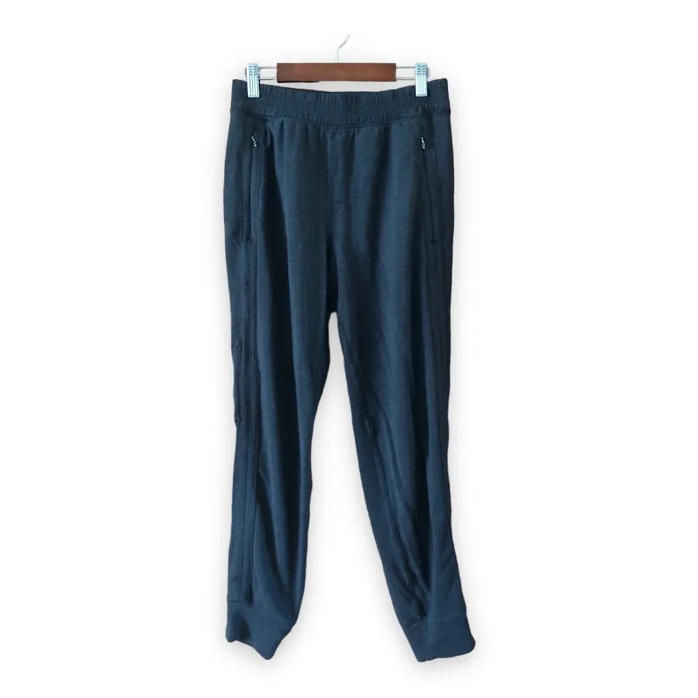 Product image for Lululemon Take Ten 7/8 Pants Heathered Mod Black Gray Size 6 (Flaw: 2 holes on the right leg)