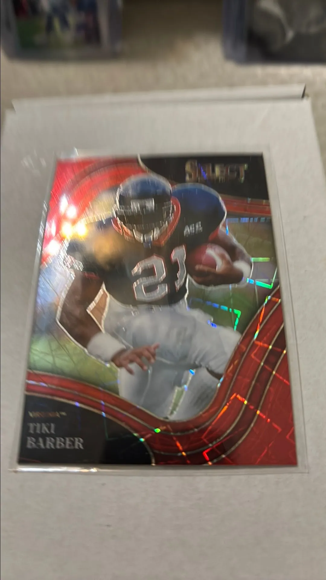Product image for Tiki Barber 2022 Select red lazer Virginia