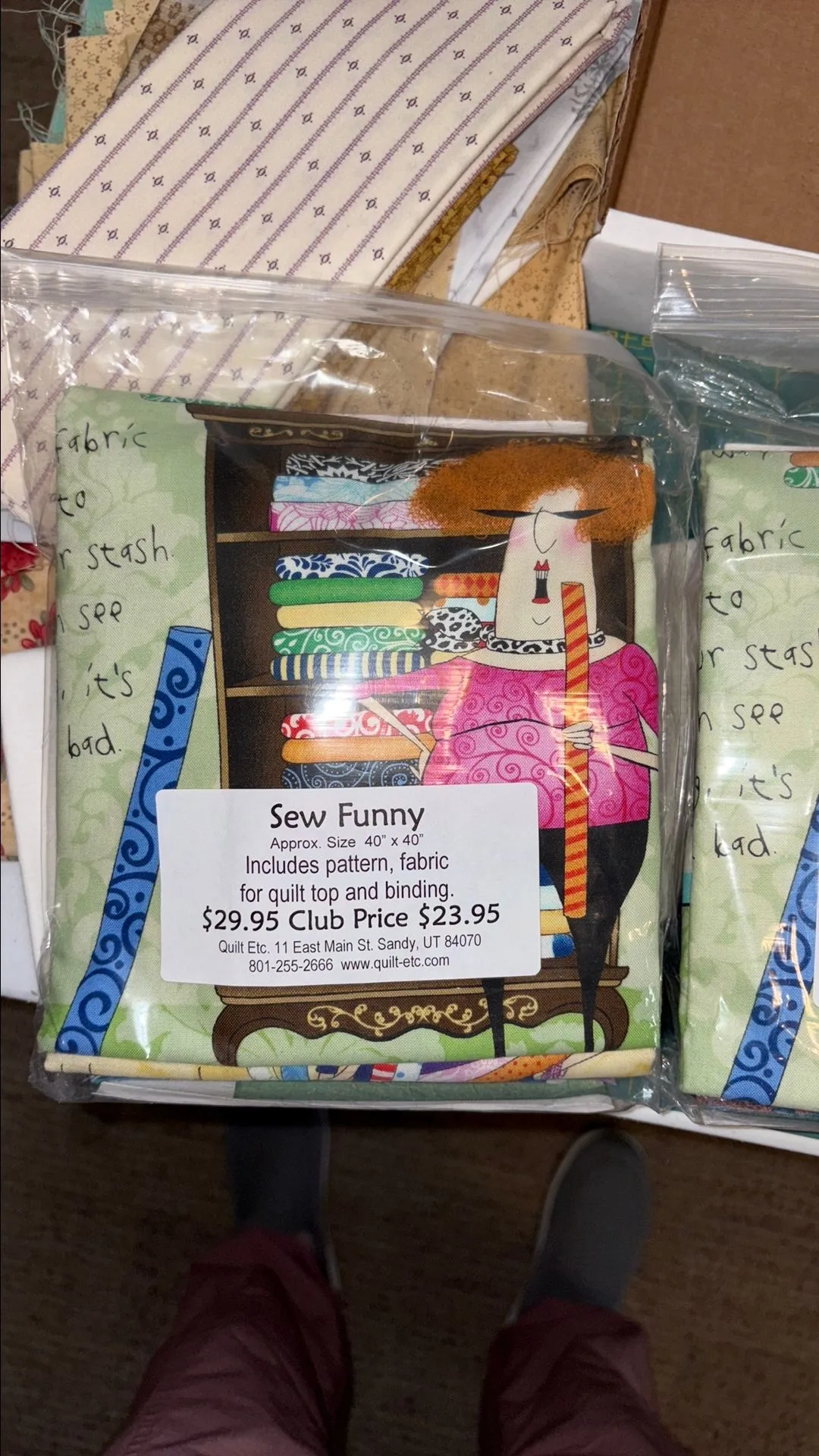 Product image for Sew Funny Quilt Kit- makes a 40x40