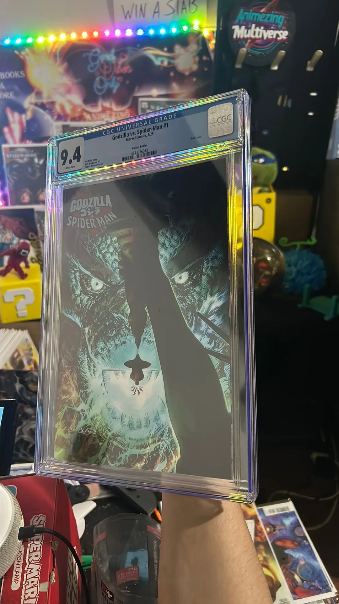 Product image for 9.4 Godzilla Vs Spider-Man #1 Foil!