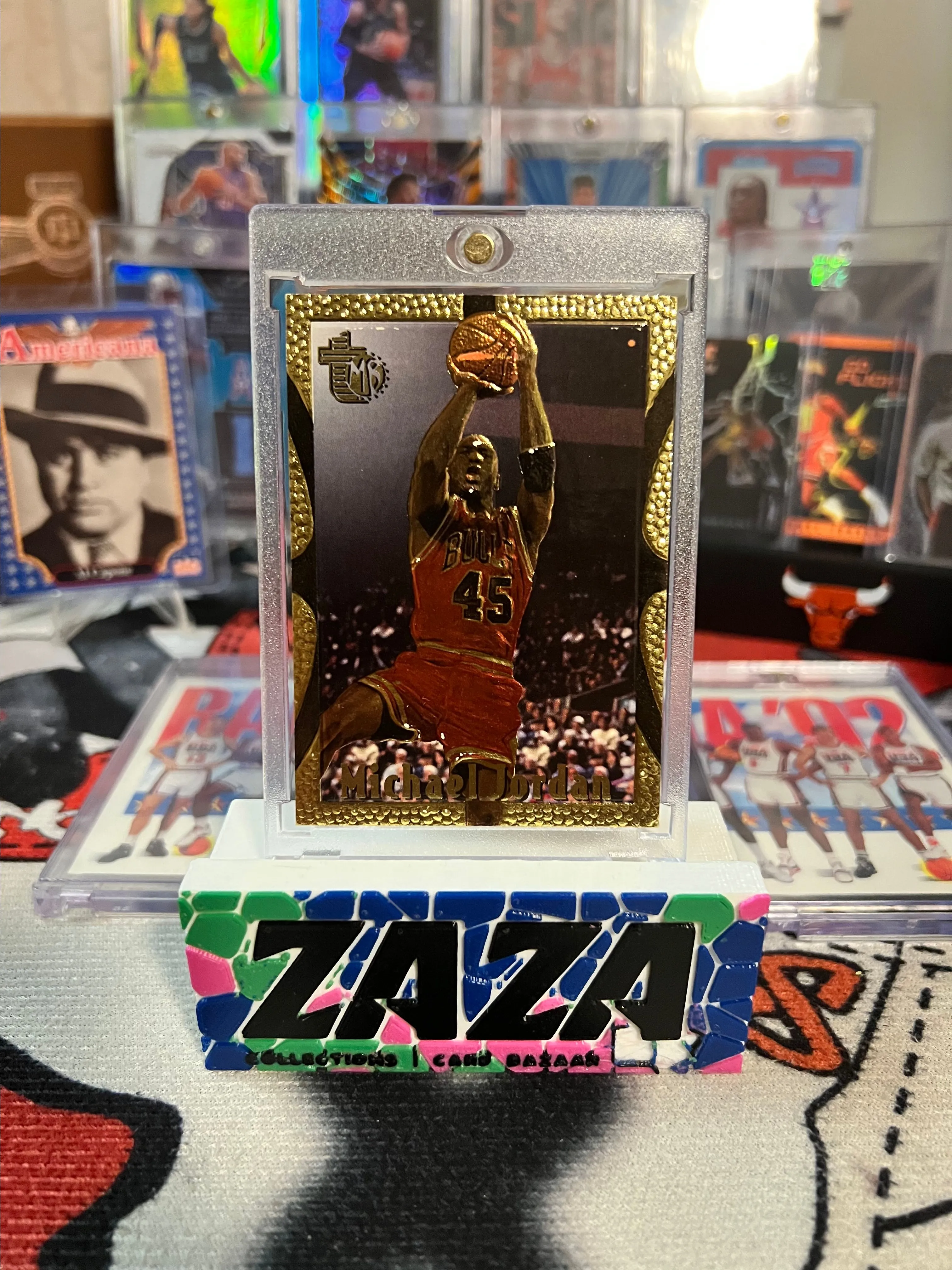Product image for 1995 Topps TMB Topps GOLD Embossed Michael Jordan #121 Chicago Bulls Rare